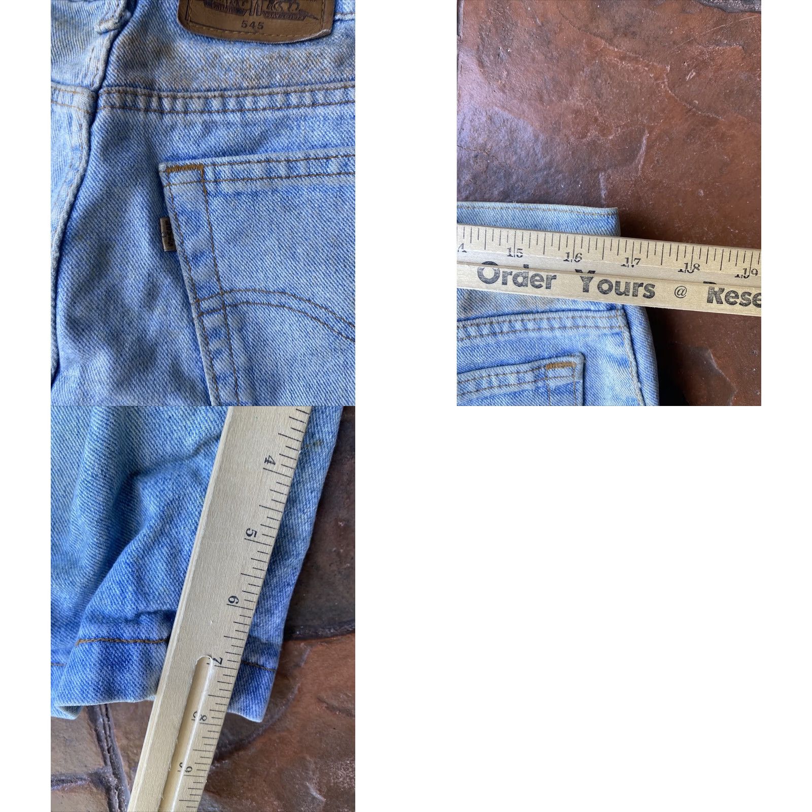 Levi's VINTAGE Levi's 545 Gold Tab Denim Jean Shorts Mens 34 Loose Fit Blue 90s USA Mens Size US 34 / EU 50 - 9 Thumbnail