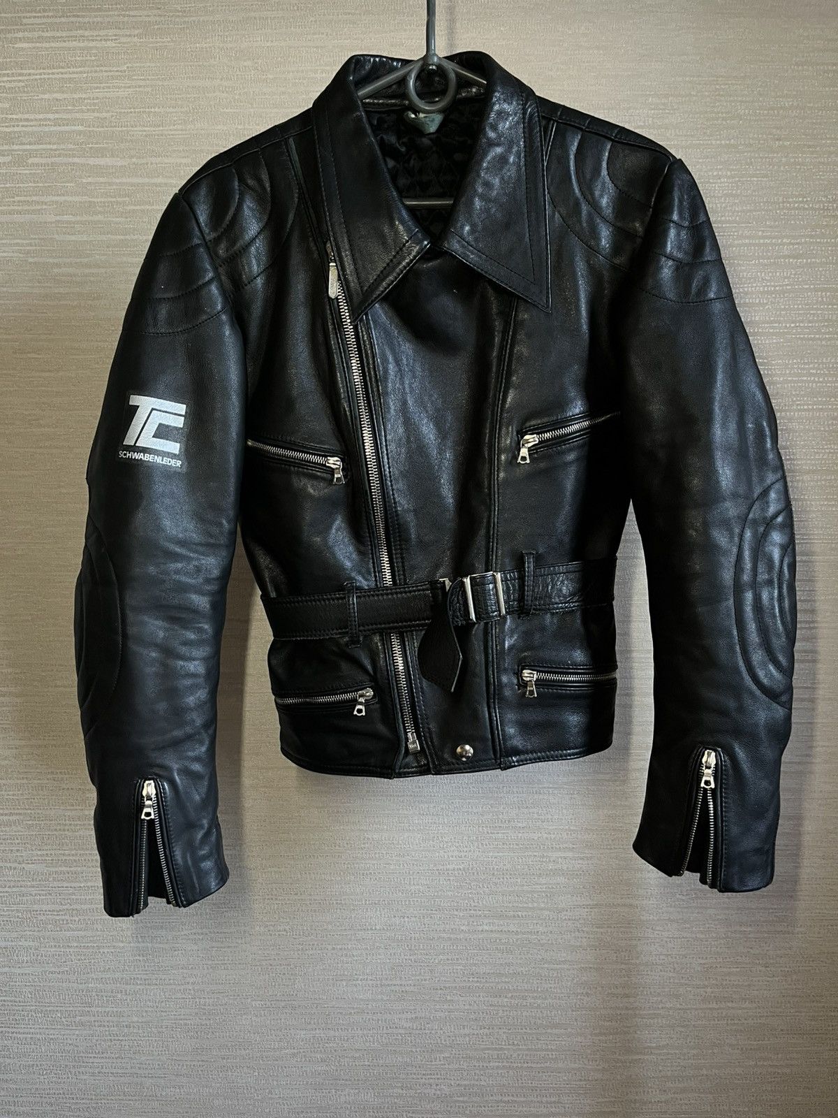 Other Vintage Schwabenleder Leather Moto Jacket Size US S / EU 44-46 / 1 - 1 Thumbnail