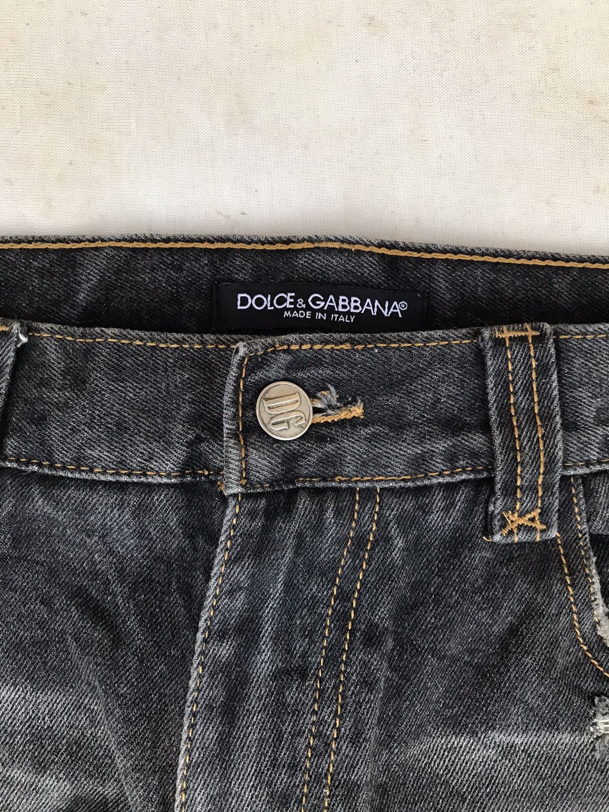 Dolce & Gabbana Rare Dolce & Gabbana Distressed Jeans Size US 33 - 5 Thumbnail