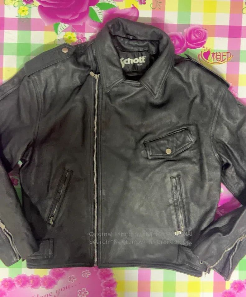 Schott Schott Motorcycle leather coat Size US M / EU 48-50 / 2 - 1 Thumbnail