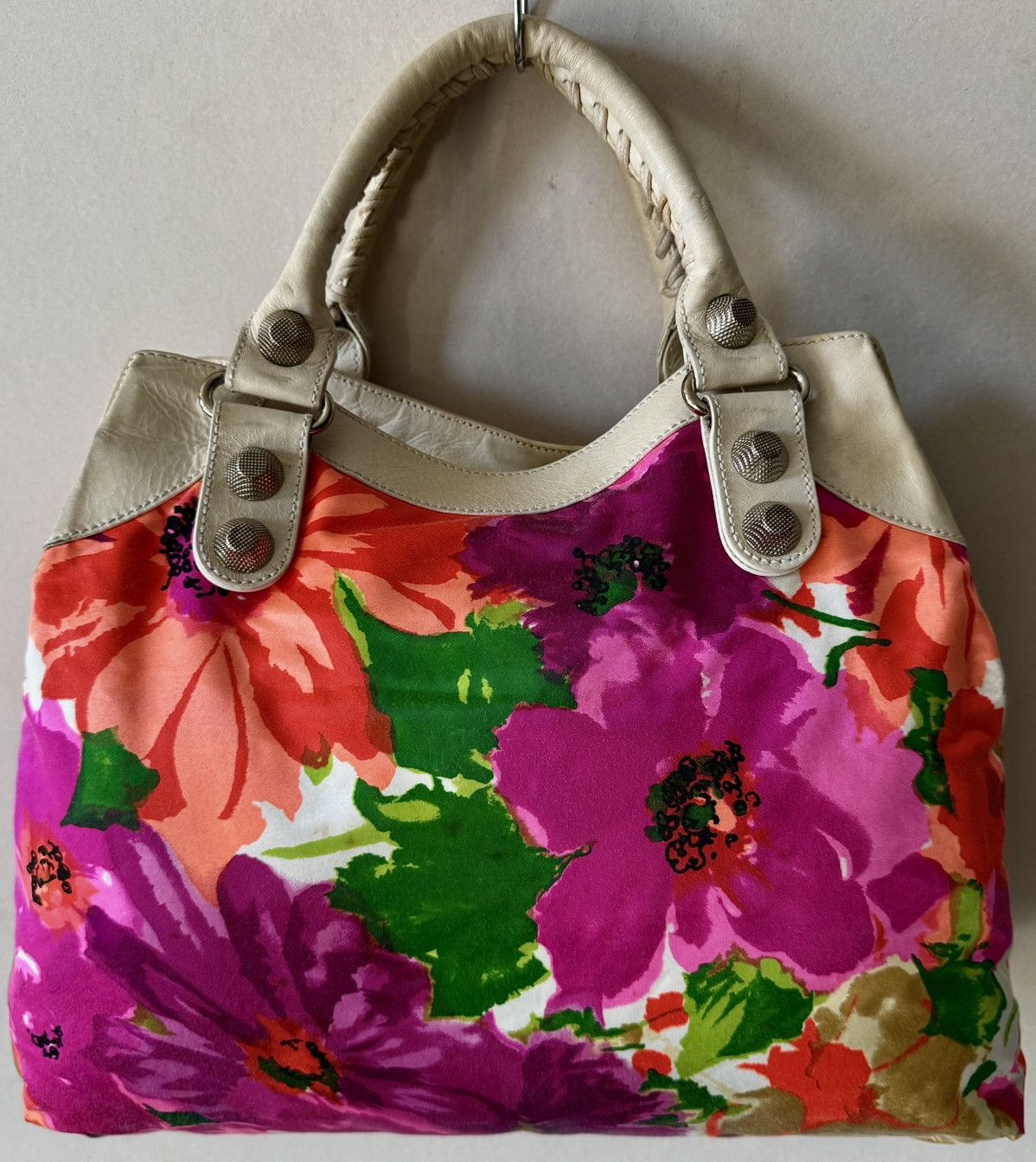 Balenciaga Balenciaga - 2000’s - Classic Motocross - Floral Satin Bag Size ONE SIZE - 3 Thumbnail