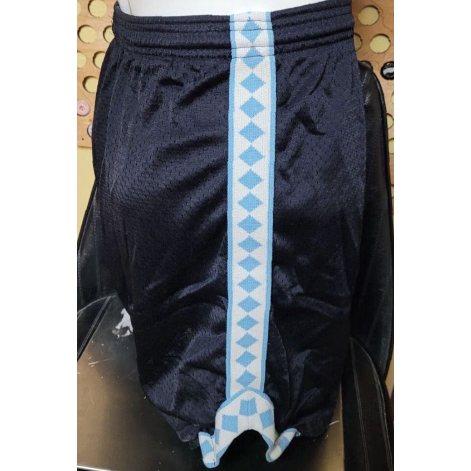 Vintage Talbot Lacrosse Shorts Athletic Small Yale Mens Black Polyester LAX Football Short, Talbot County MD, 100% Polyester, Regular Fit, React: none Size US 29 - 3 Thumbnail