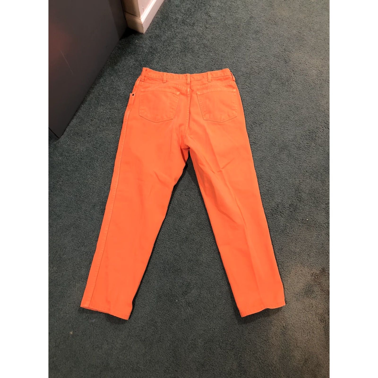 Lands' End VINTAGE Lands' End Denim Jeans Orange 32x30 Men USA Straight W32 L30 United States Regular Inseam 30 Size US 32 / EU 48 - 5 Thumbnail