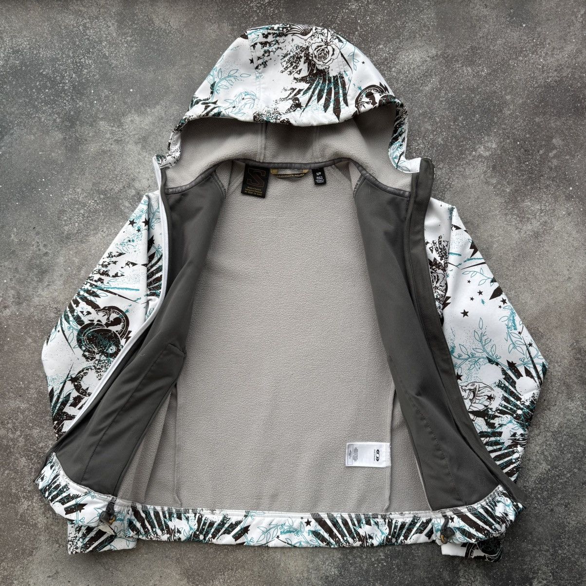 Salomon Salomon Tattoo Printed Vintage Gorpcore Ski Zip Jacket Size S / US 4 / IT 40 - 10 Thumbnail