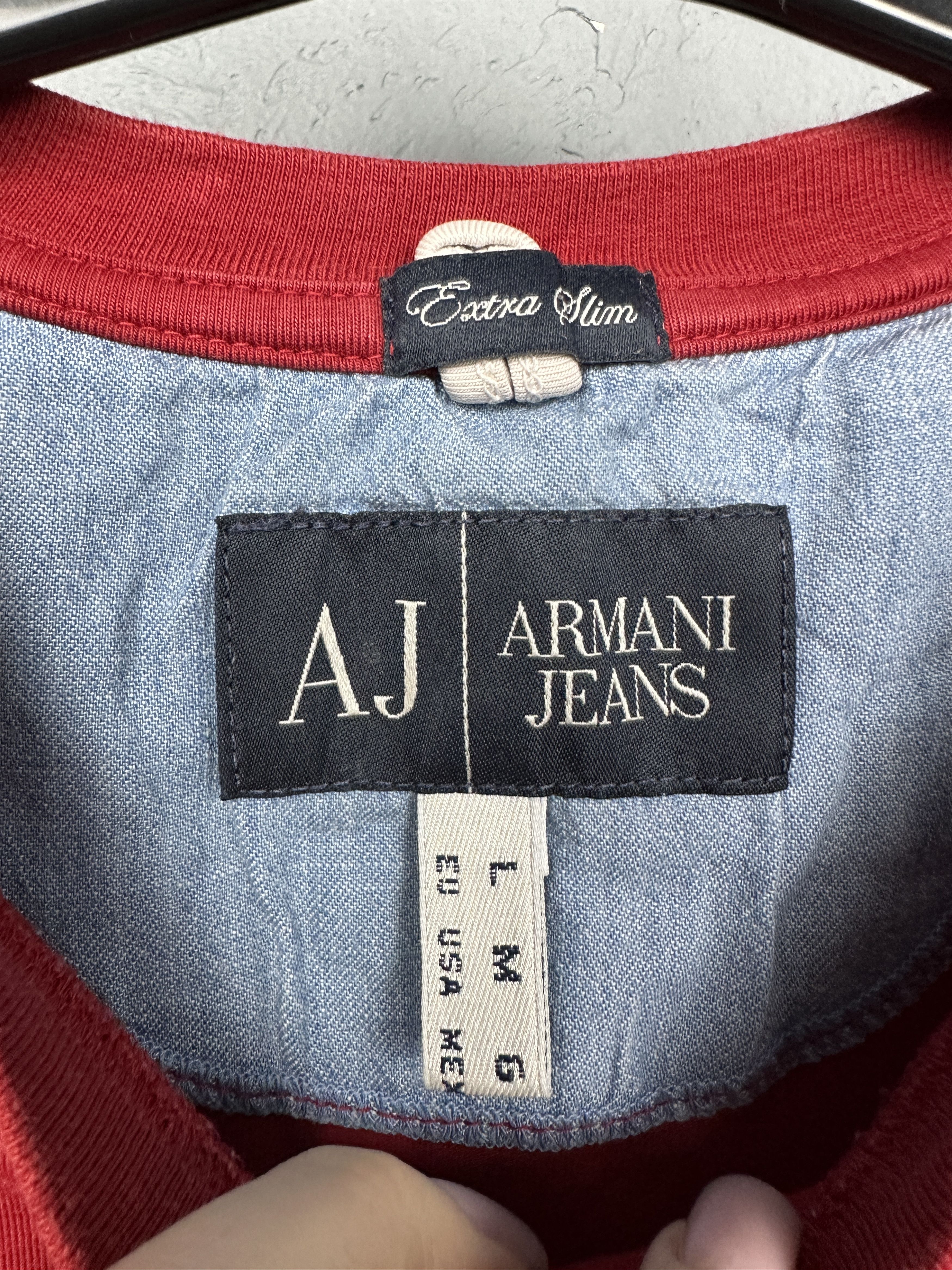 Armani Armani Jeans Mens Big Logo T-Shirt Size US M / EU 48-50 / 2 - 3 Thumbnail