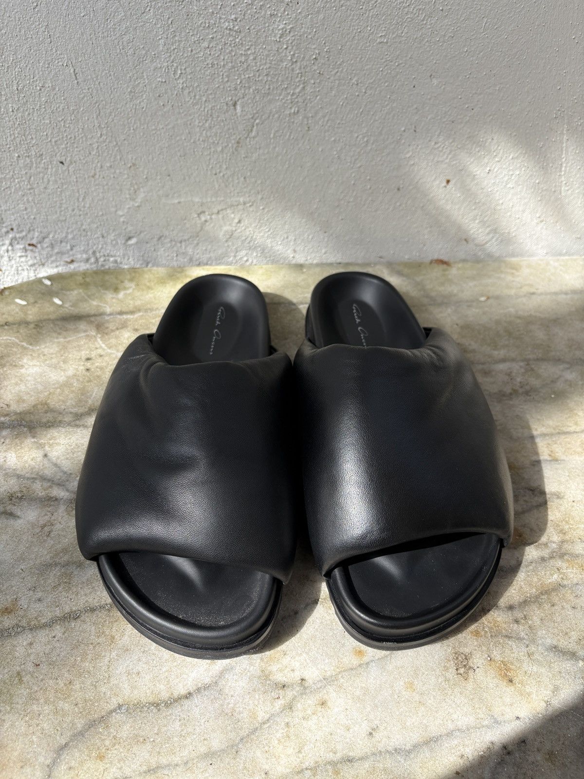 Rick Owens Rick Owens Leather Slippers Size US 8 / EU 41 - 7 Thumbnail