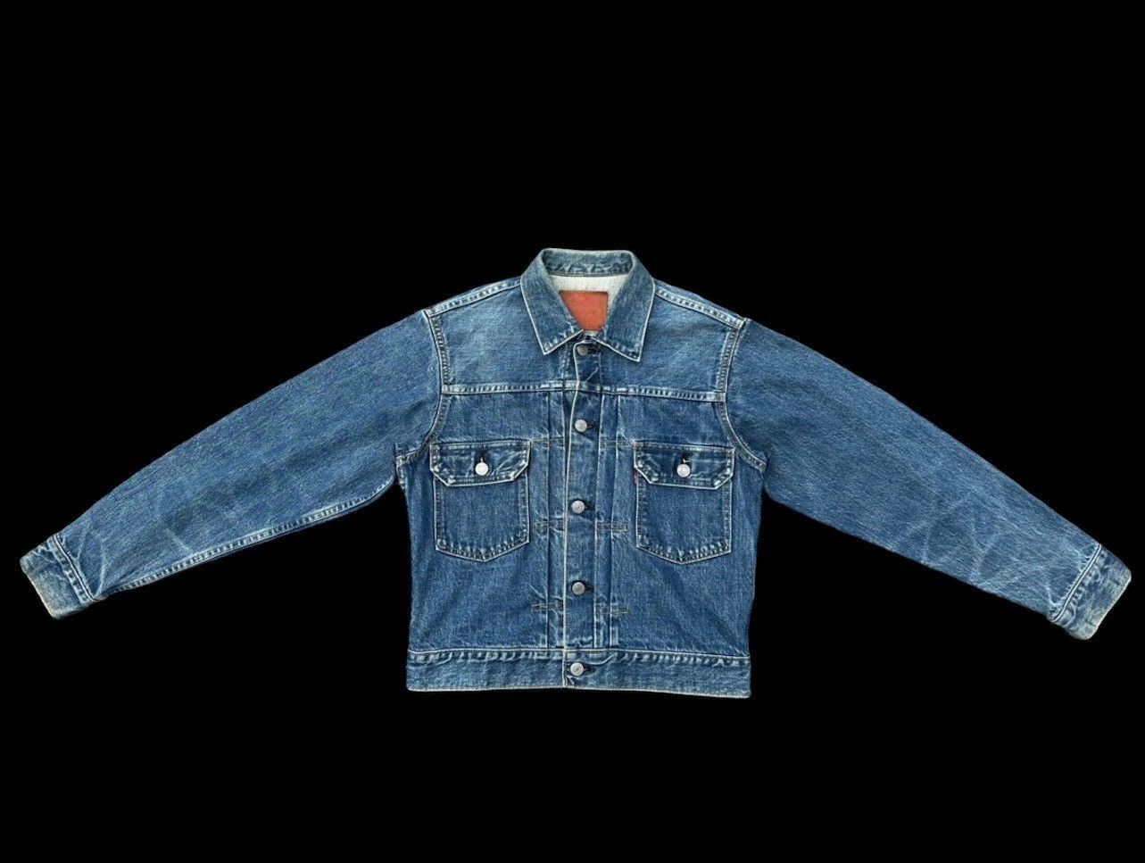 image of Levis Vintage Clothing x Vintage 1993 Lvc Levi’S 507Xx Type Ii Patina Denim Jacket (Size Small)