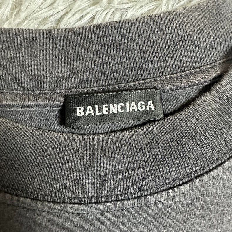 Balenciaga Balenciaga Electro-optic purple band T-shirt portrait shor Size US S / EU 44-46 / 1 - 4 Thumbnail