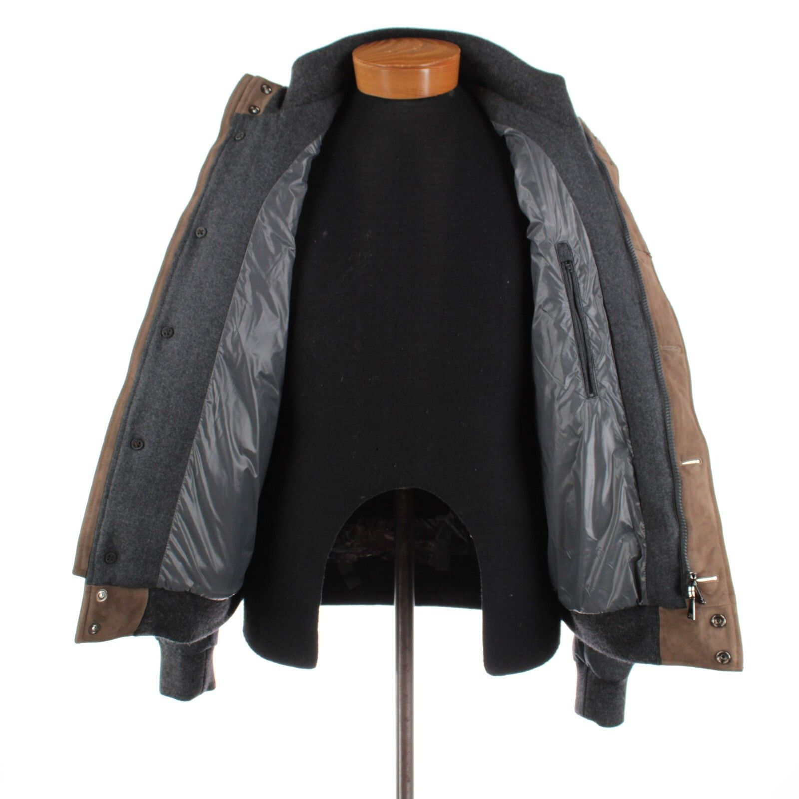 Zanella Zanella Jacket Size L US In Brown Wool & Suede Size US L / EU 52-54 / 3 - 8 Thumbnail