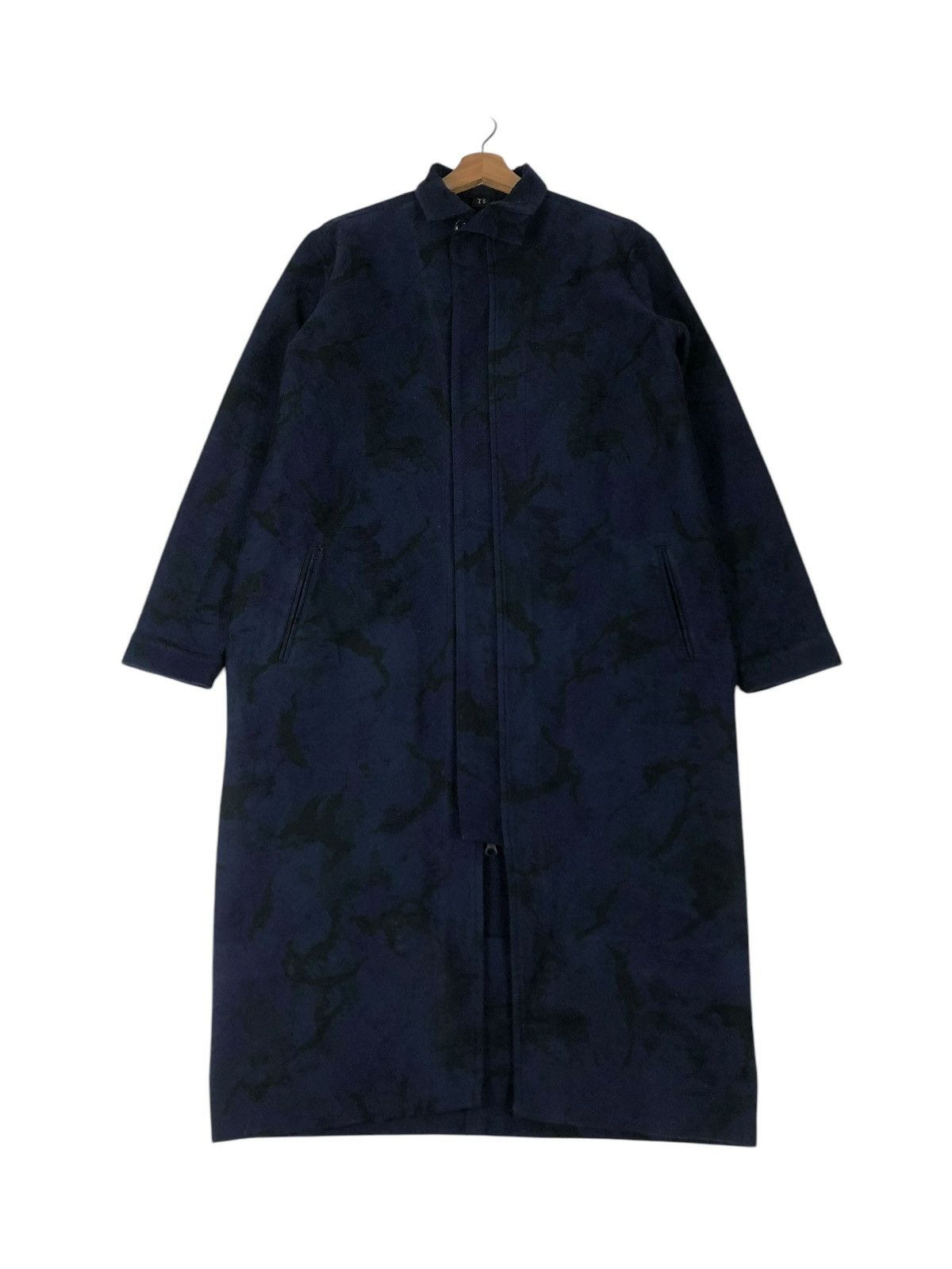 Yohji Yamamoto 🔥VINTAGE Y’S YOHJI YAMAMOTO LONG JACKET DENIM FLORAL Size US M / EU 48-50 / 2 - 2 Thumbnail
