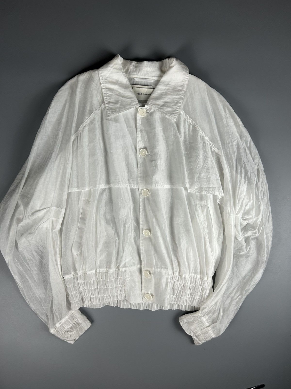 Feng Chen Wang Feng Chen Wang Cropped Sheer Jacket Size US S / EU 44-46 / 1 - 1 Thumbnail