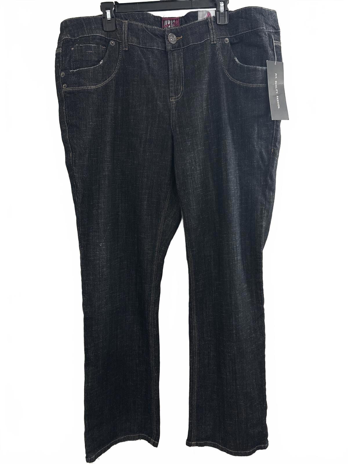Other Torrid Denim 24R Tru Straight Jean - Black Vintage Wash Size 42" / US 20 - 7 Thumbnail