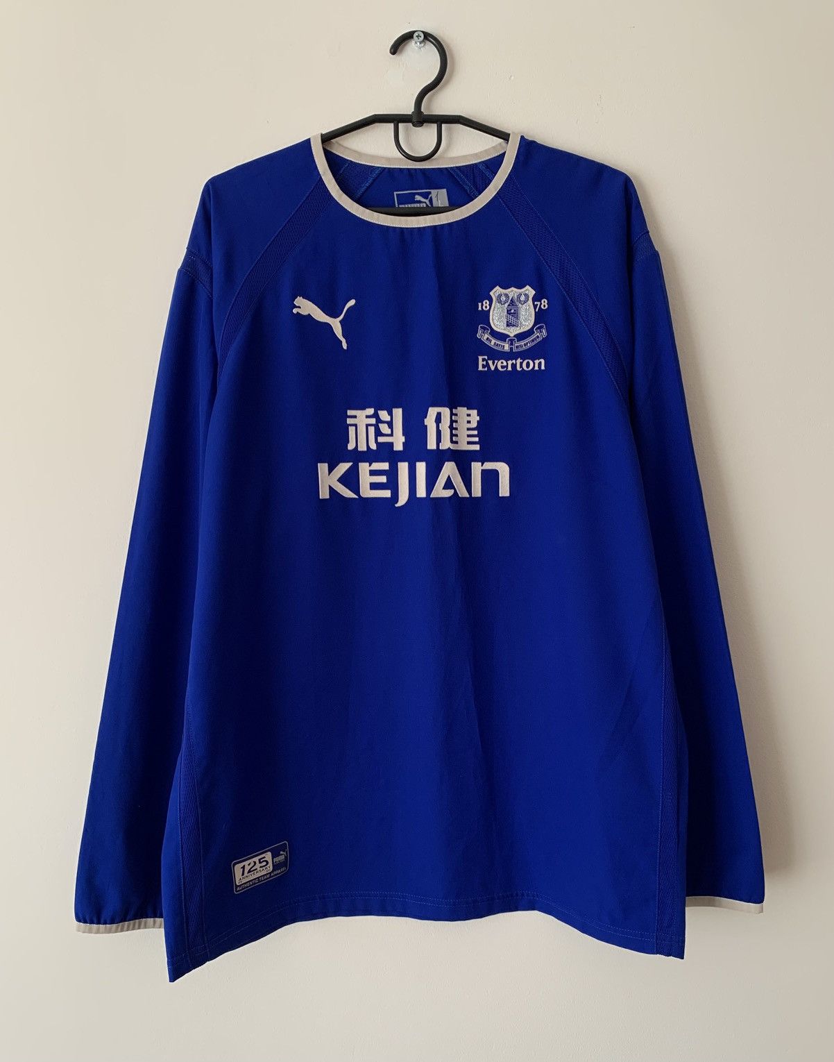 Puma 🔥PUMA EVERTON 2003/2004 HOME LONG SLEEVE SOCCER JERSEY Size US L / EU 52-54 / 3 - 3 Thumbnail