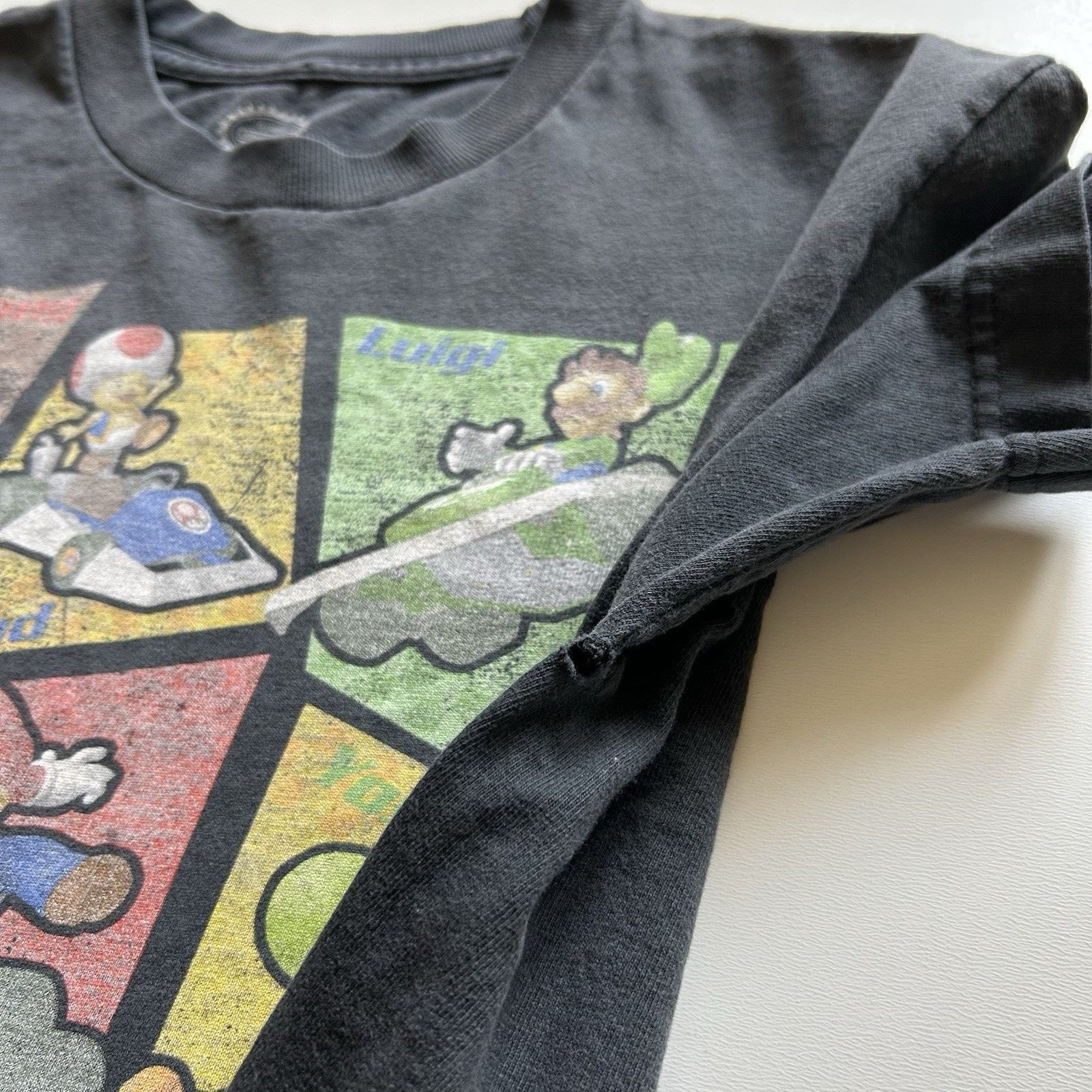 Nintendo Vintage Nintendo Mario Kart DS T-Shirt XS Y2K Faded Black Size US XS / EU 42 / 0 - 6 Thumbnail