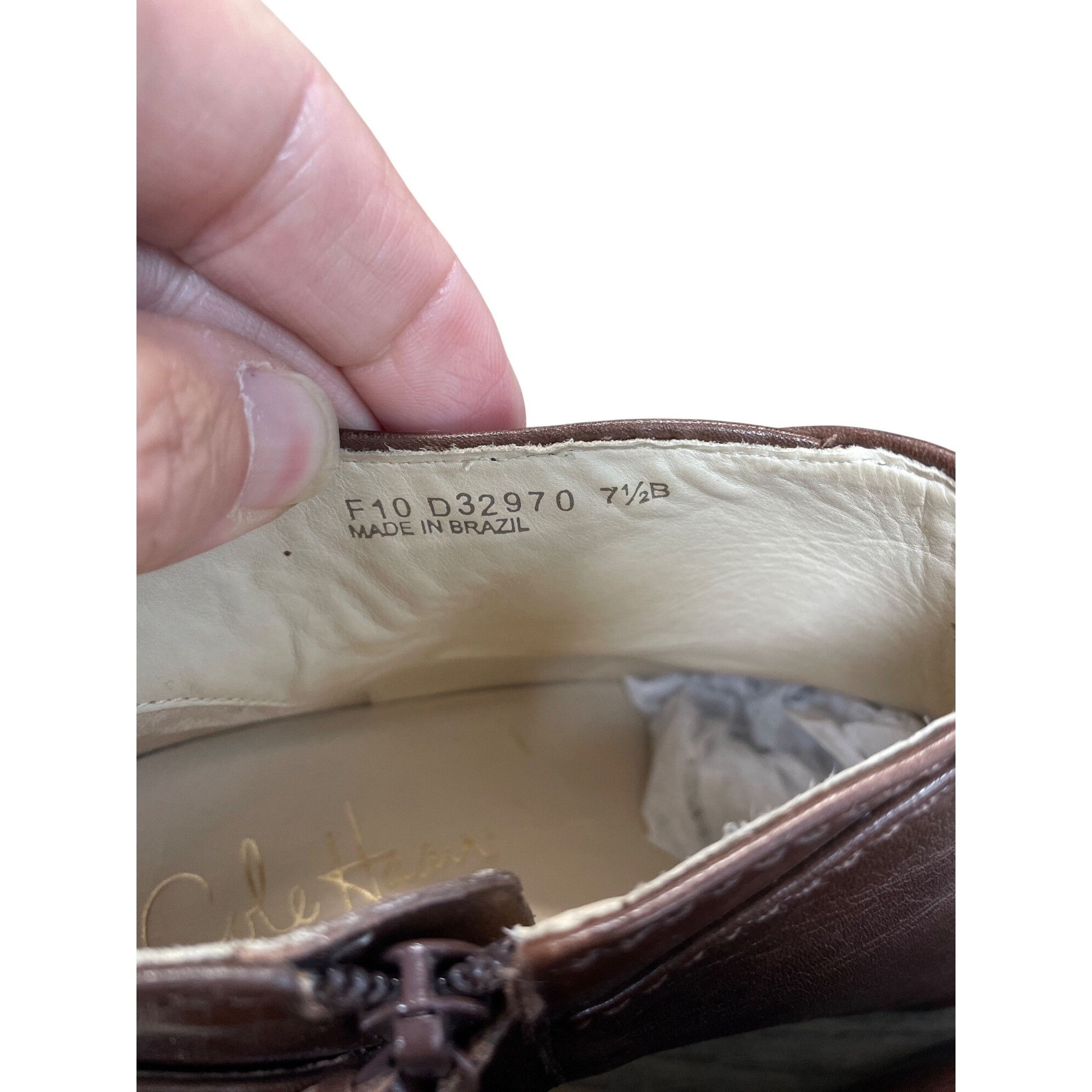 Cole Haan Cole Haan womans brown leather Kitt heels ankle boots Sz 7.5 Size US 7.5 / IT 37.5 - 6 Thumbnail