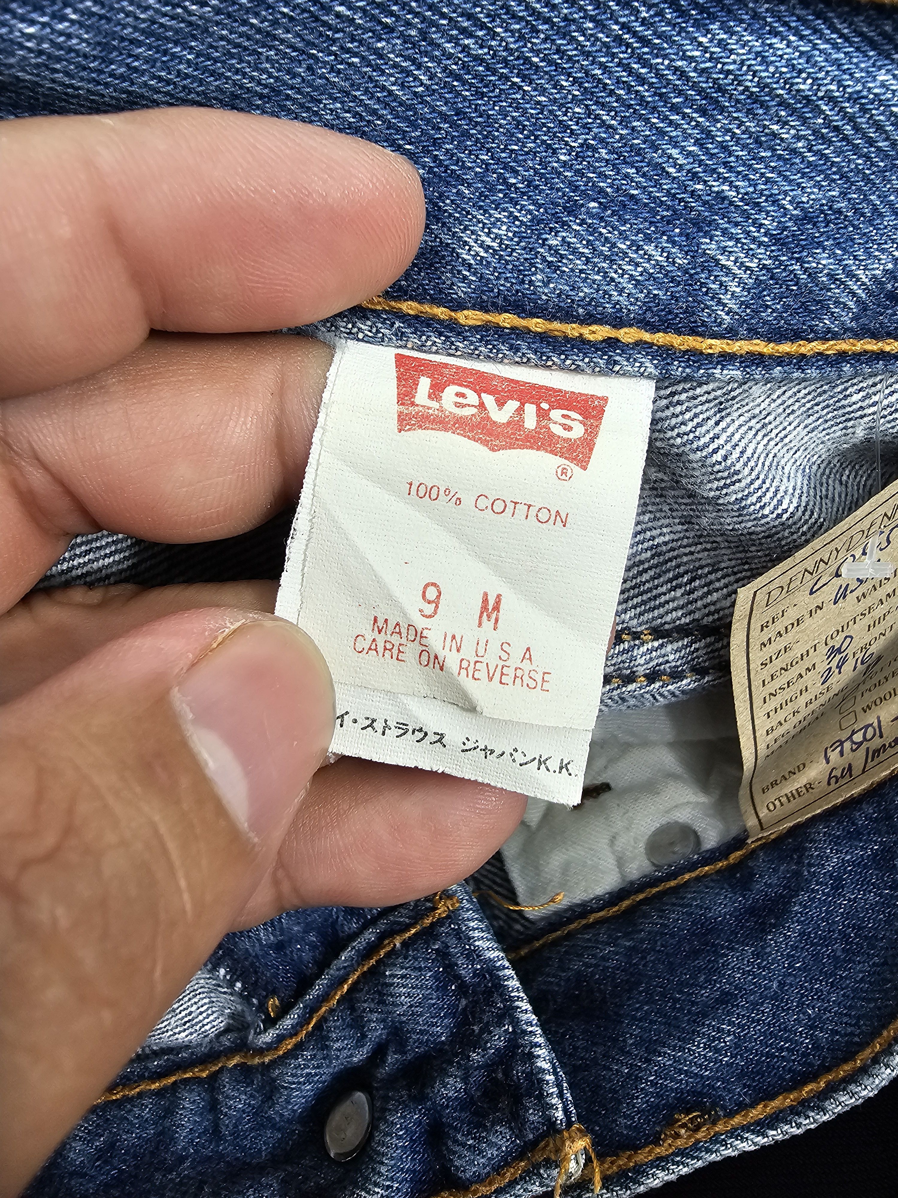 Levi's Vintage Clothing Vintage LEVIS 17501 Carrot Cut Moms Blue Jeans L0458 Size US 27 - 14 Thumbnail