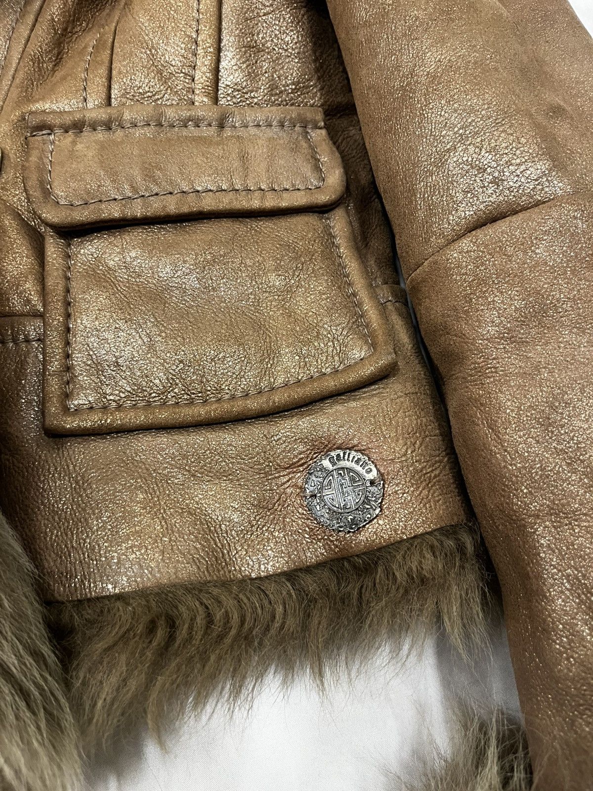 John Galliano Galliano FW2008 Sheepskin Leather Fur Jacket Size L / US 10 / IT 46 - 4 Thumbnail