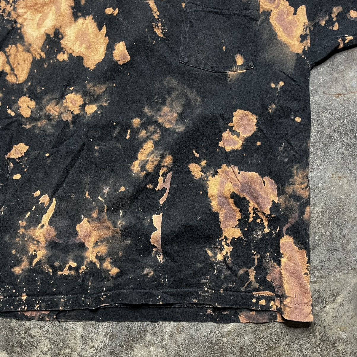 Vintage vintage single stitch black bleached tshirt Size US XL / EU 56 / 4 - 5 Thumbnail