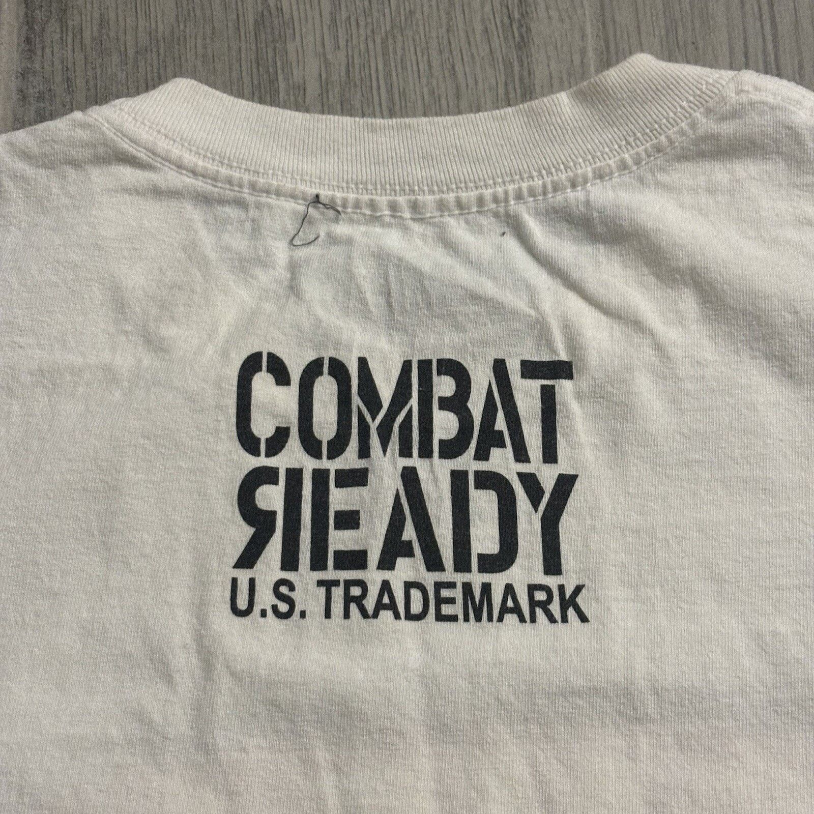 Other Combat Ready Men’s Large Cotton White Graphic Shirt Size US L / EU 52-54 / 3 - 3 Thumbnail