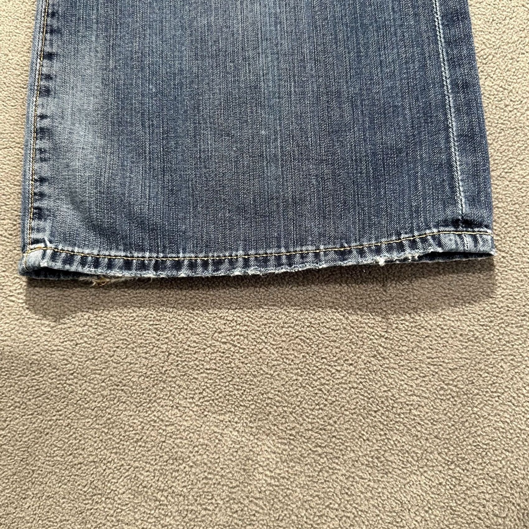 Vintage AG Adriano Goldschmied Jean Men 31x34 (30x34) Straight Denim - Soft Fit Size US 31 - 6 Thumbnail