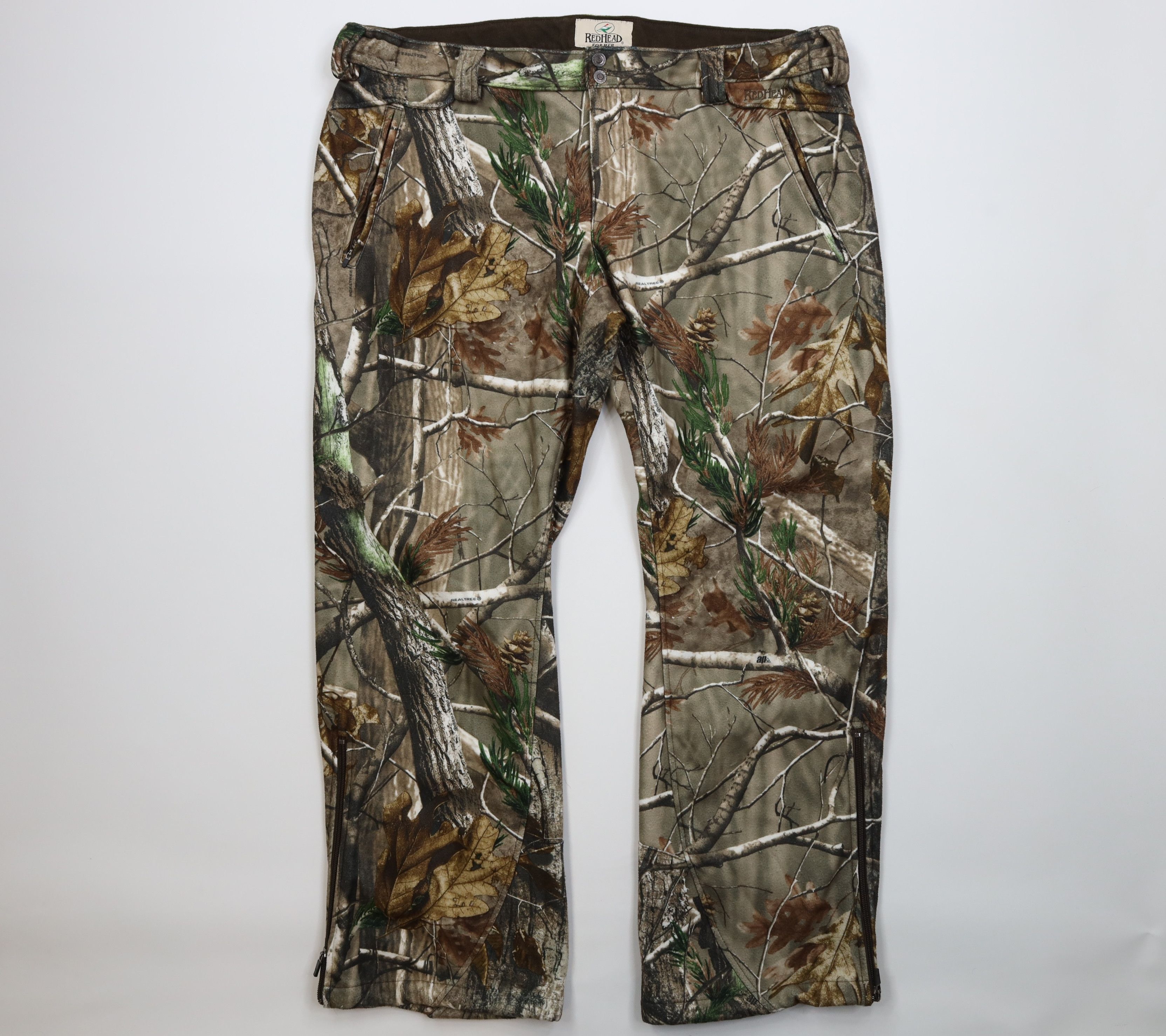 Vintage Vintage Y2K Heavyweight Camouflage Chamois Wide Leg Pants Size 30" / US 8 / IT 44 - 1 Thumbnail