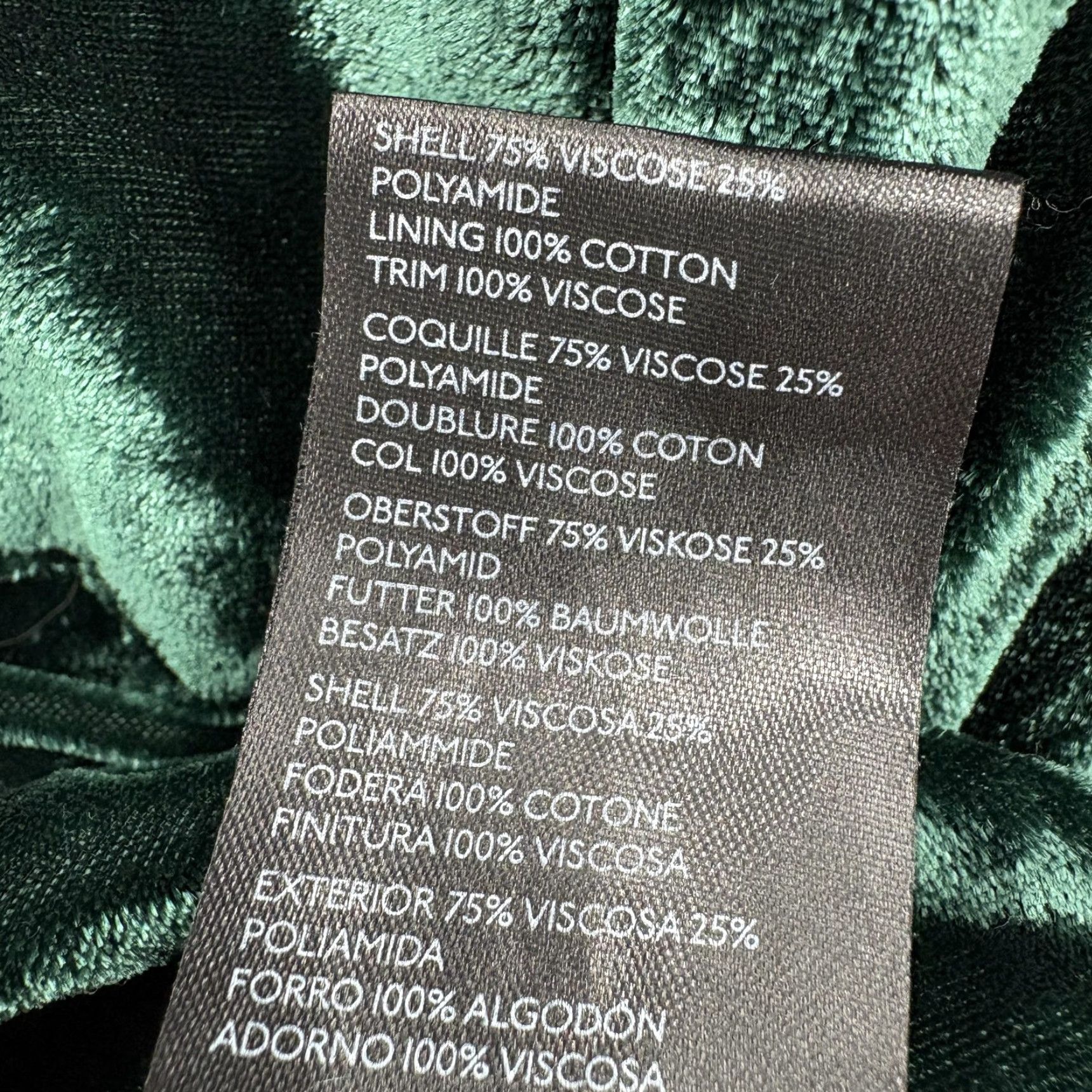 Vintage VINTAGE Anthropologie Pilcro The Hadley Velvet Button Down Shirt Womens M Green Size M / US 6-8 / IT 42-44 - 6 Thumbnail