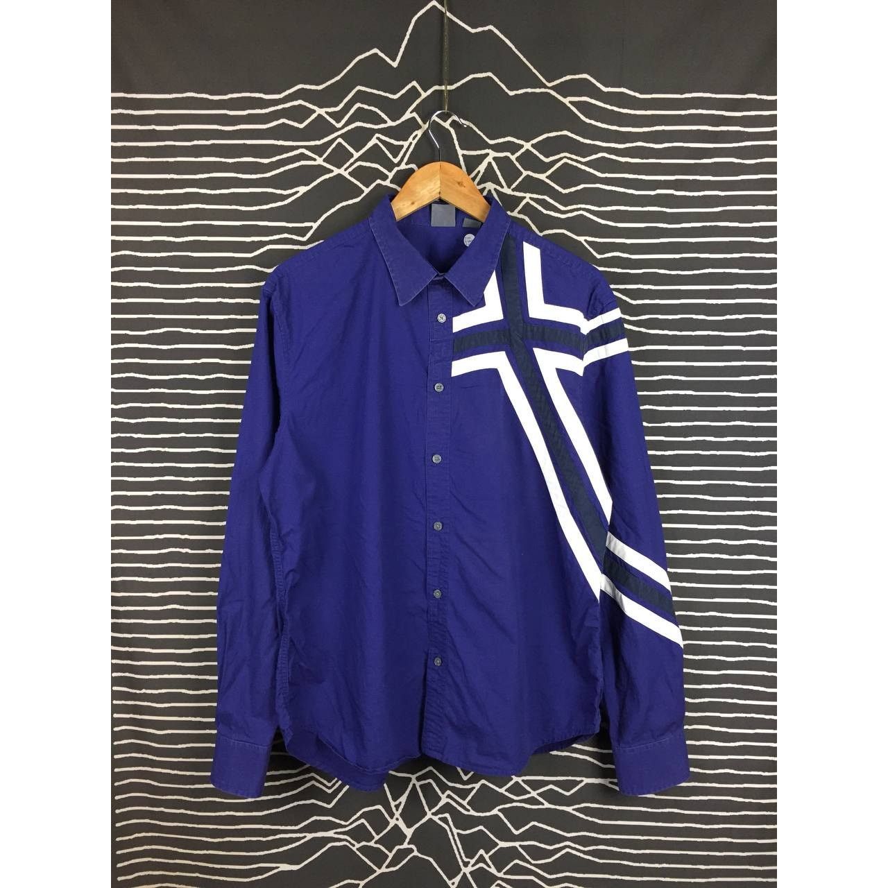 Armani Exchange Armani Exchange AX Bold Stripe Longsleeve Shirt Size L Size US L / EU 52-54 / 3 - 2 Thumbnail