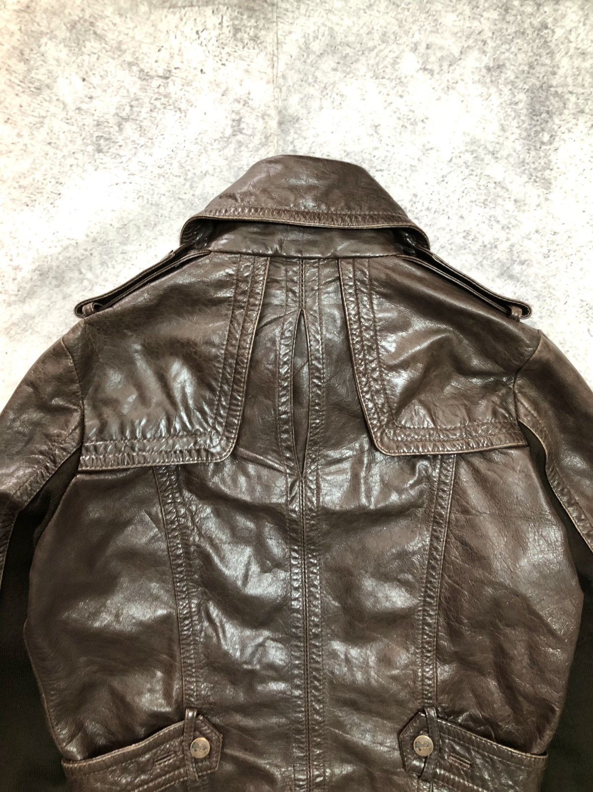 If Six Was Nine Vintage Leather Bomber Jacket Hedi Fit Size US S / EU 44-46 / 1 - 6 Thumbnail