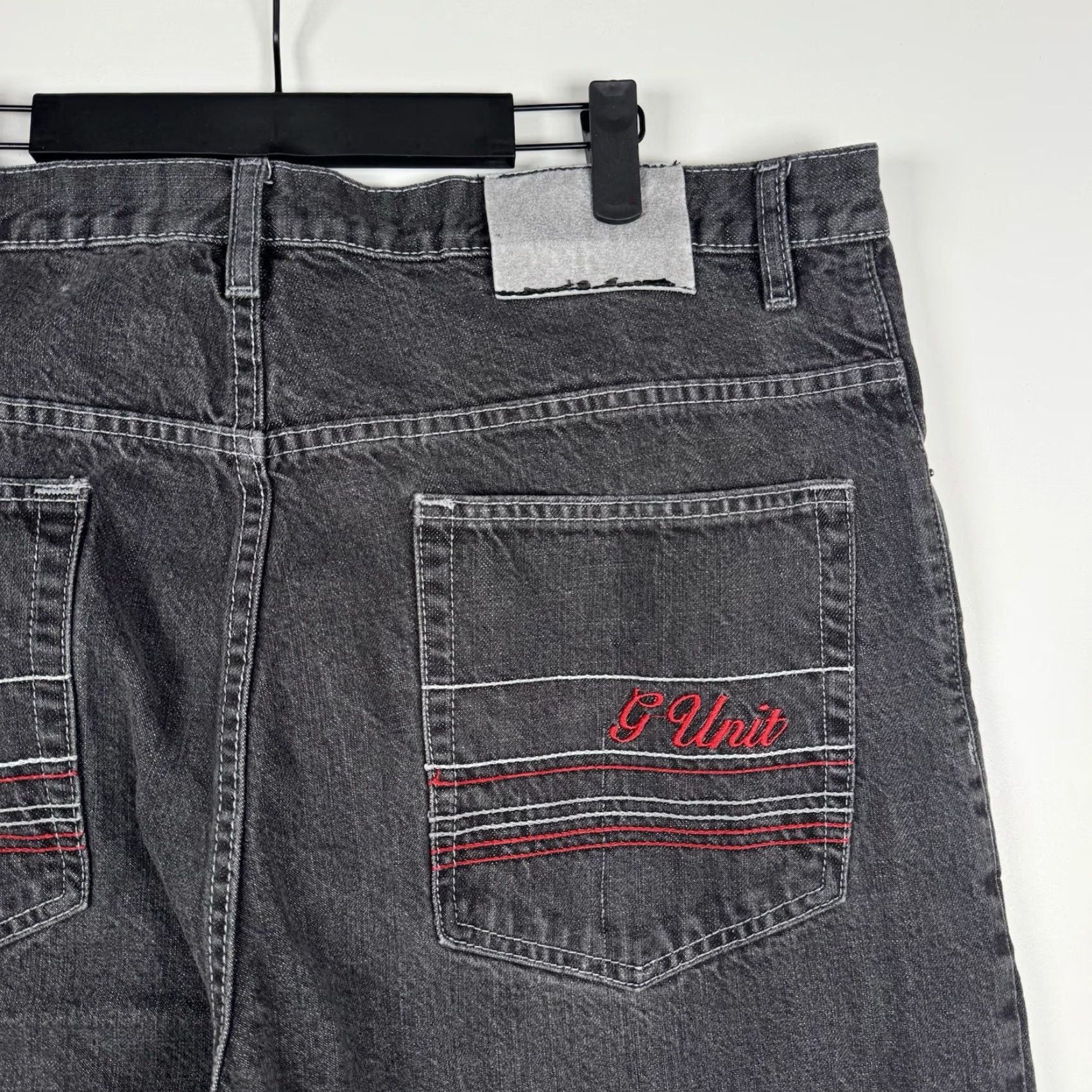Vintage VINTAGE G-UNIT Jeans Relaxed Fit - Light Black Wash - Men - 38x34 - Y2K Size US 38 / EU 54 - 4 Thumbnail