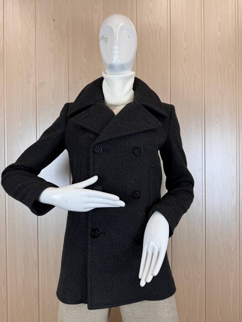 Hedi Slimane × Saint Laurent Paris Saint Laurent Hedi Slimane Double Breasted Peacoat - F36 Size XS / US 0-2 / IT 36-38 - 2 Thumbnail