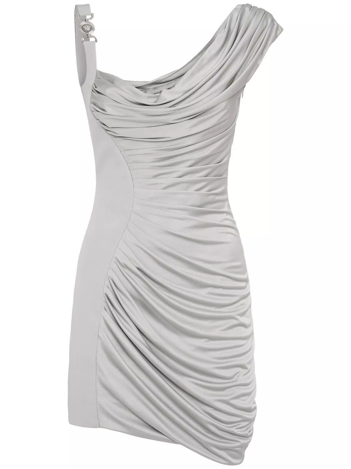 medusa 95 draped mini dress Versace Metal Mesh Slip Mini Dress With Medusa '95 Hardware