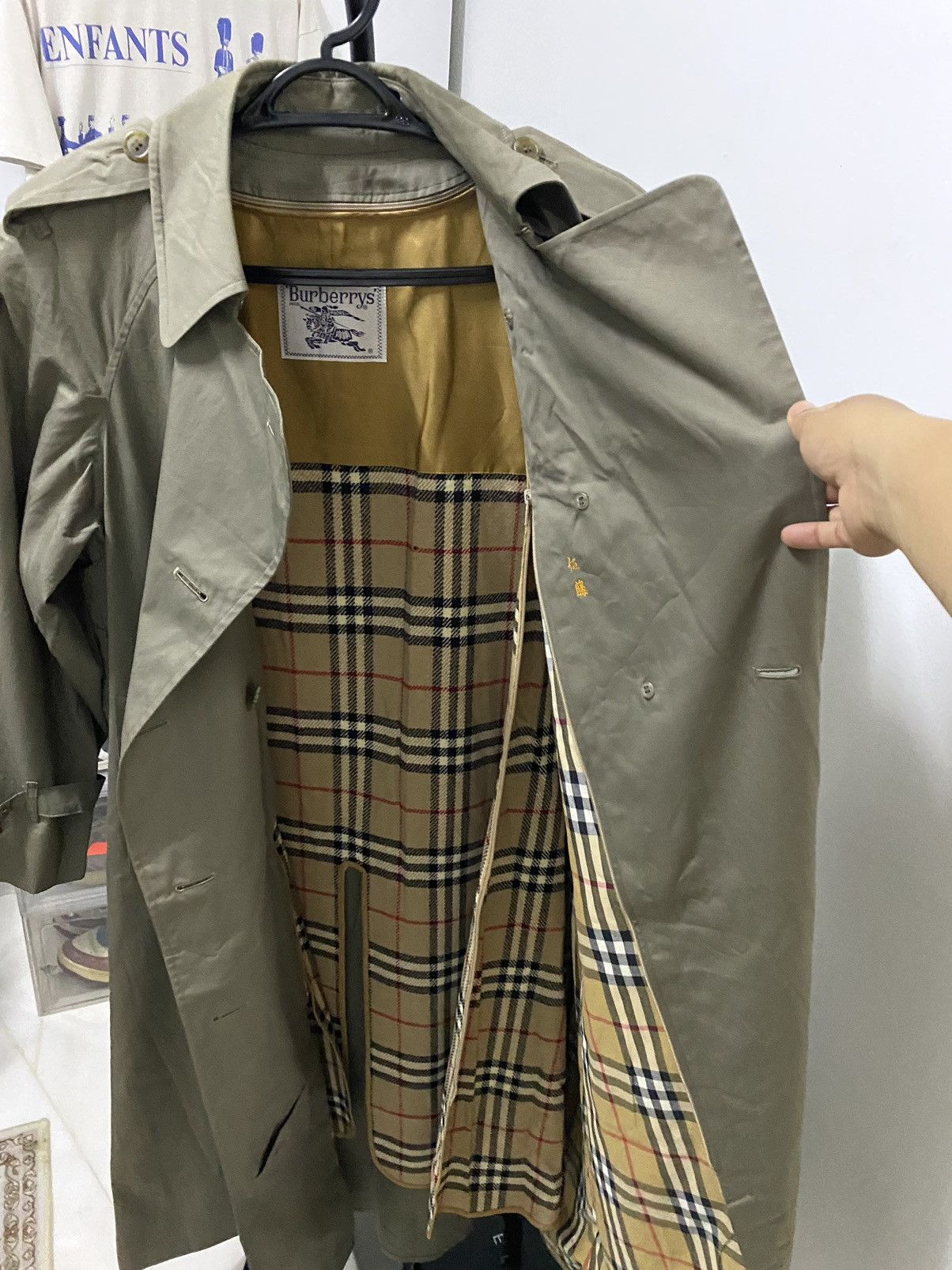 Burberry Vintage Burberrys Nova Check Trench Coat Size L / US 10 / IT 46 - 10 Thumbnail