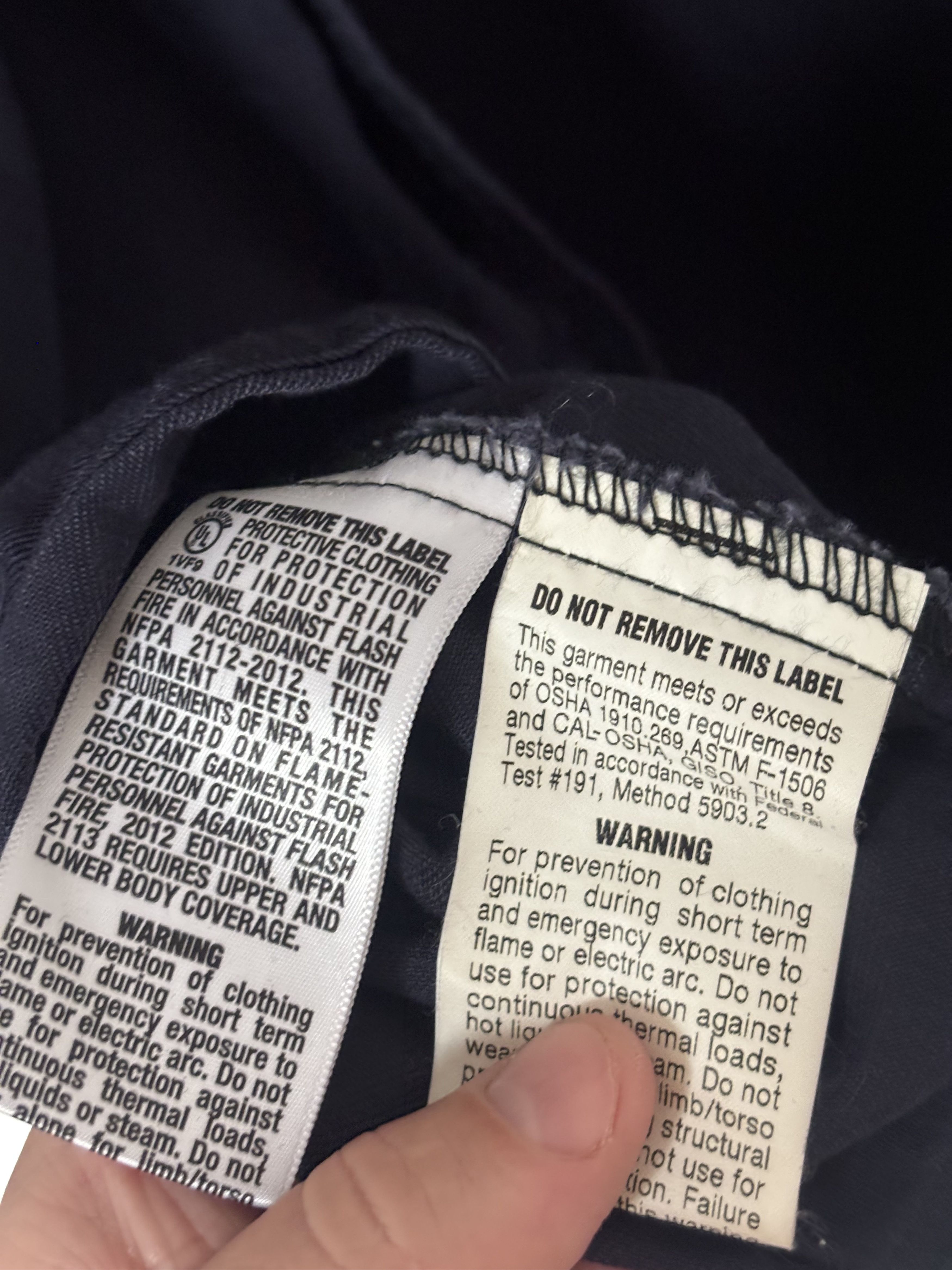 Other Workrite FR Navy Work Shirt (46R / L) Size US L / EU 52-54 / 3 - 6 Thumbnail