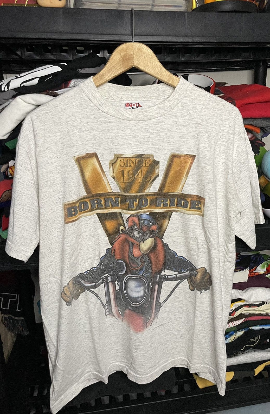 Vintage 1996 yosemite sam born to ride 90s tshirt