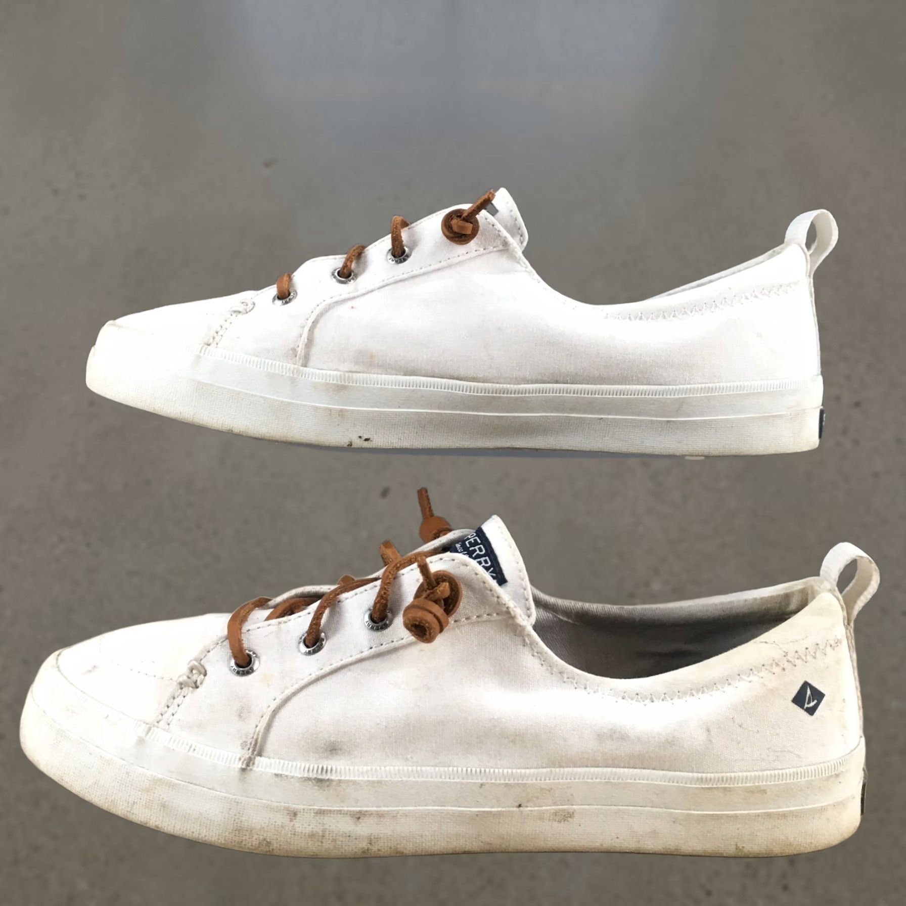 Sperry Sperry Top Sider Sneaker Womens 9.5 White Pier Wave Lace Up Casual STS81903 Size L / US 10 / IT 46 - 1 Thumbnail