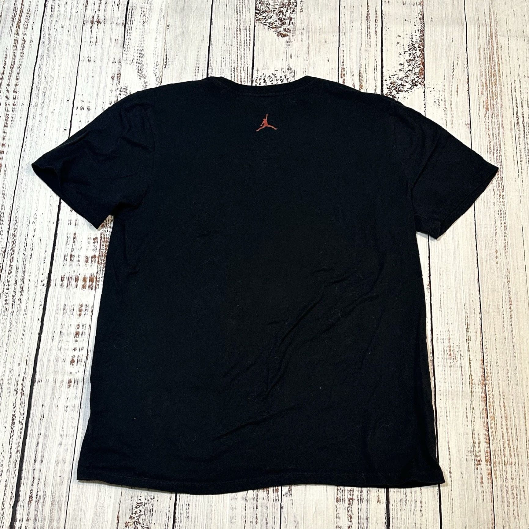 Jordan Brand Air Jordan Black Tee Shirt Red Basketball Wings Graphic Print Men's Medium Size US M / EU 48-50 / 2 - 6 Thumbnail