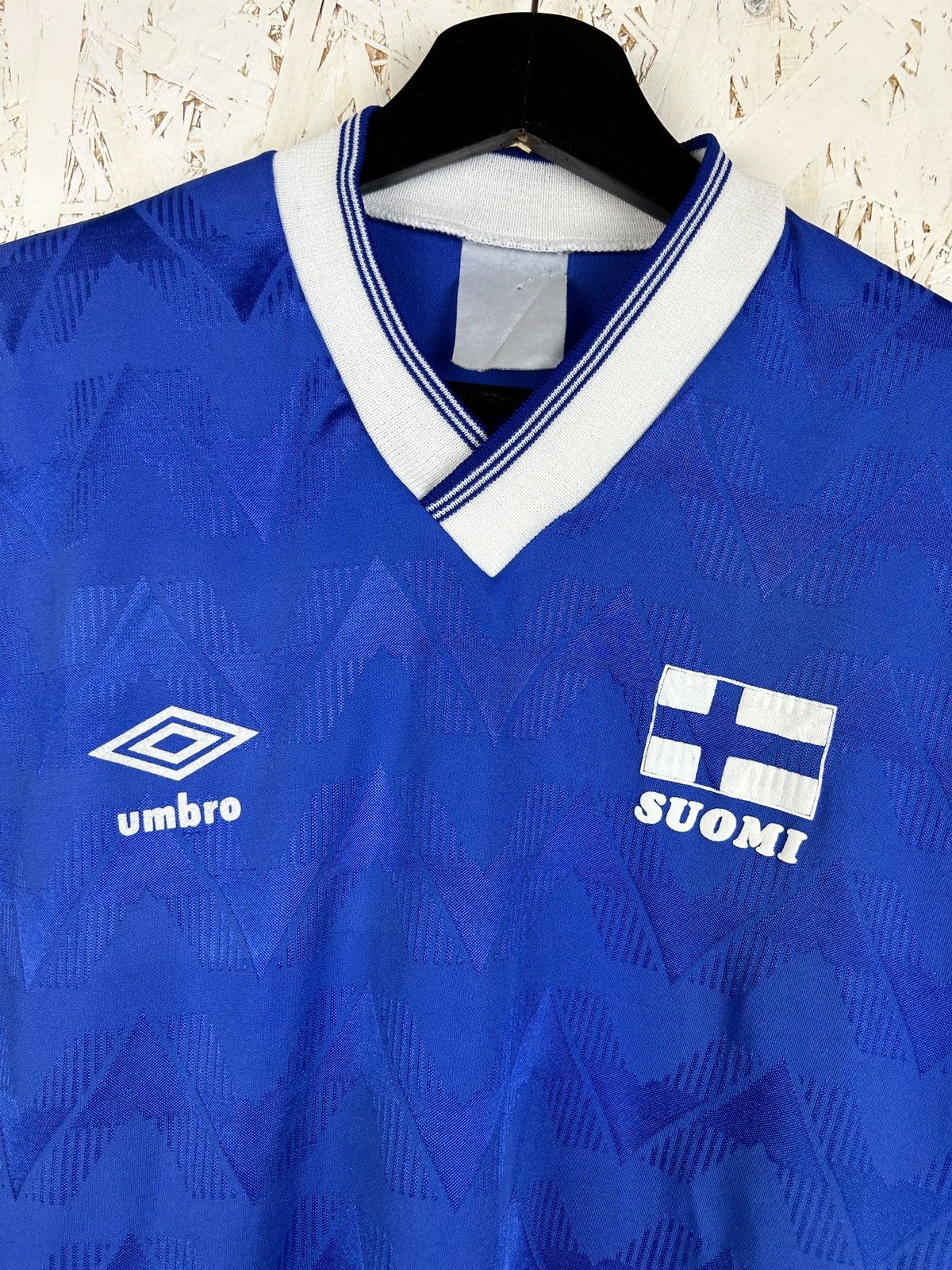 Umbro 90s Umbro Finland Suomi #13 Self Made? Soccer Jersey L Size US L / EU 52-54 / 3 - 2 Thumbnail