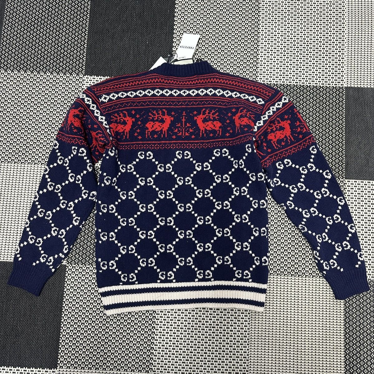 Gucci Authentic COA Gucci GG Jacquard Wool Sweater with Reindeer Size US S / EU 44-46 / 1 - 3 Thumbnail