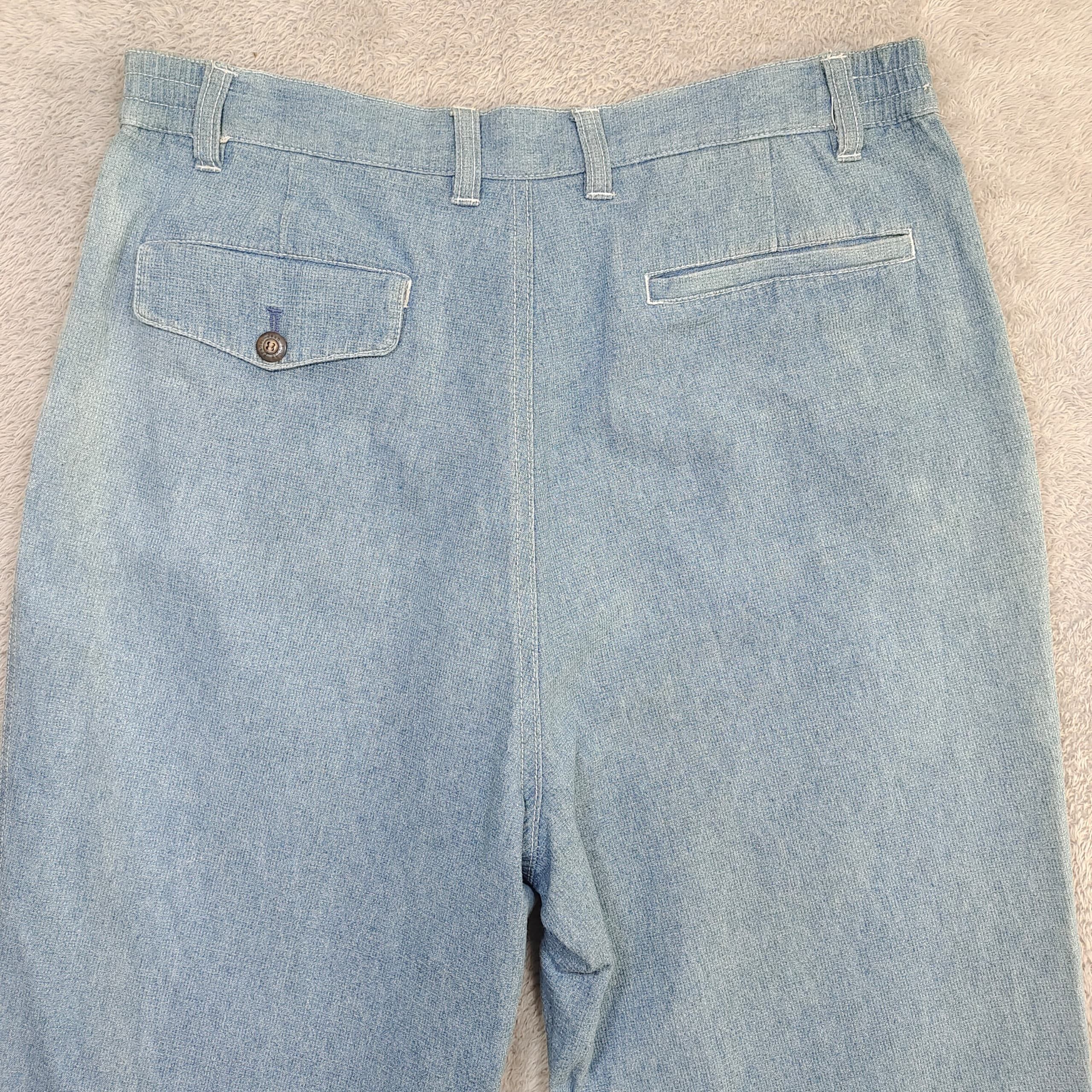 Louis Feraud Jean Louis Fradet High-Waisted Pleated,Embroidered Rose Logo Size US 30 / EU 46 - 9 Thumbnail
