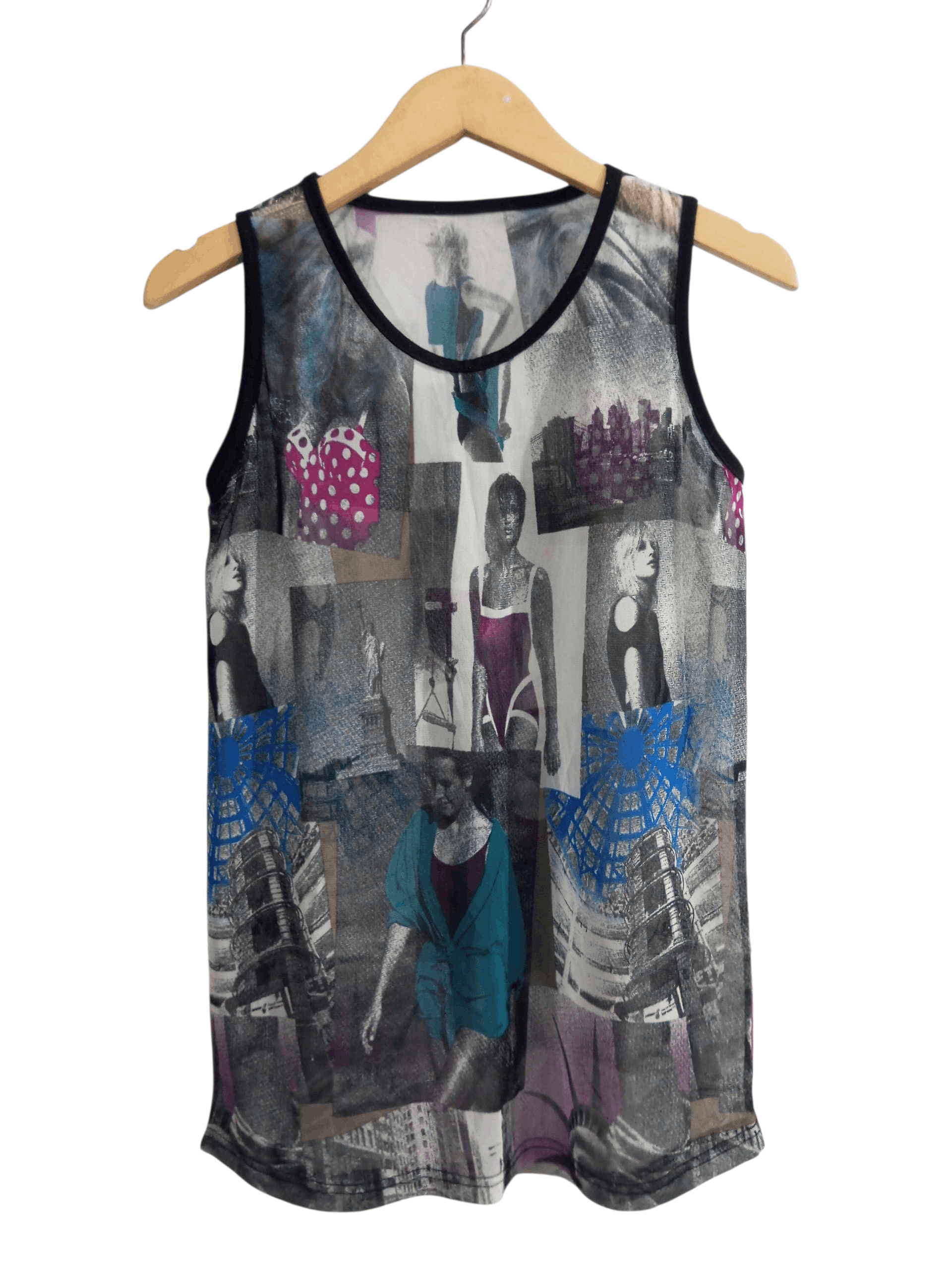 Hysteric Glamour Buru & judy mesh full print jpg style tank top Size M / US 6-8 / IT 42-44 - 1 Thumbnail
