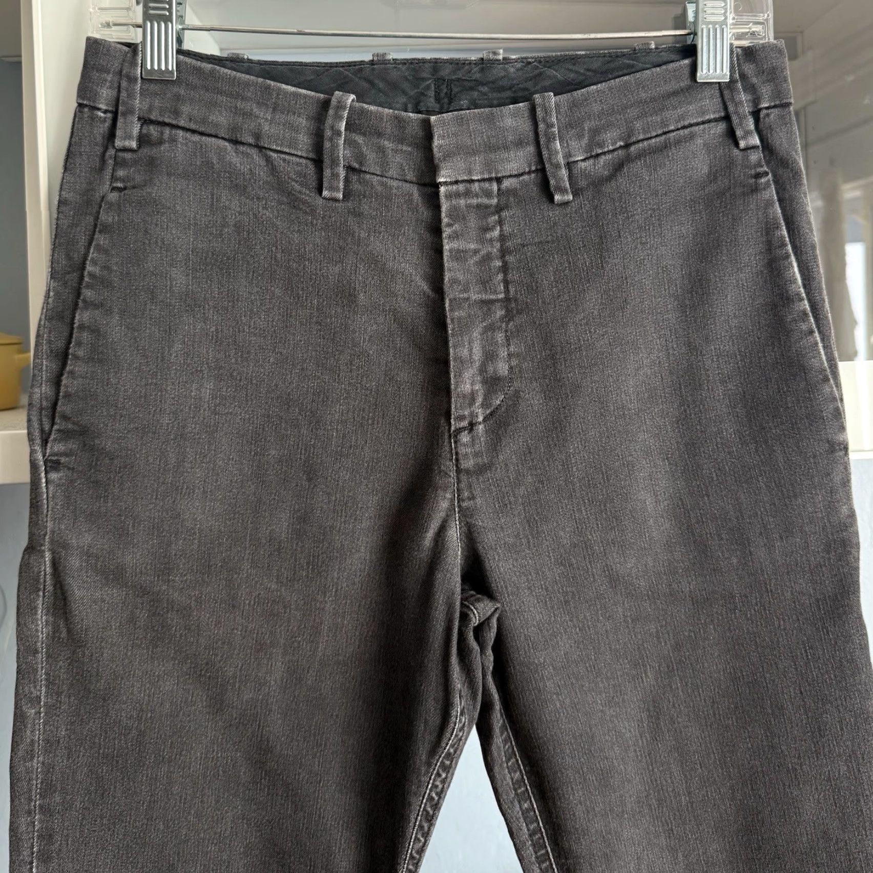 Neil Barrett NEIL BARRETT Denim Cropped Banding Slacks Pants 30 Black Men's Regular Inseam 26.5” Zip Fly Hook Closure Band 90s? Size US 30 / EU 46 - 2 Thumbnail