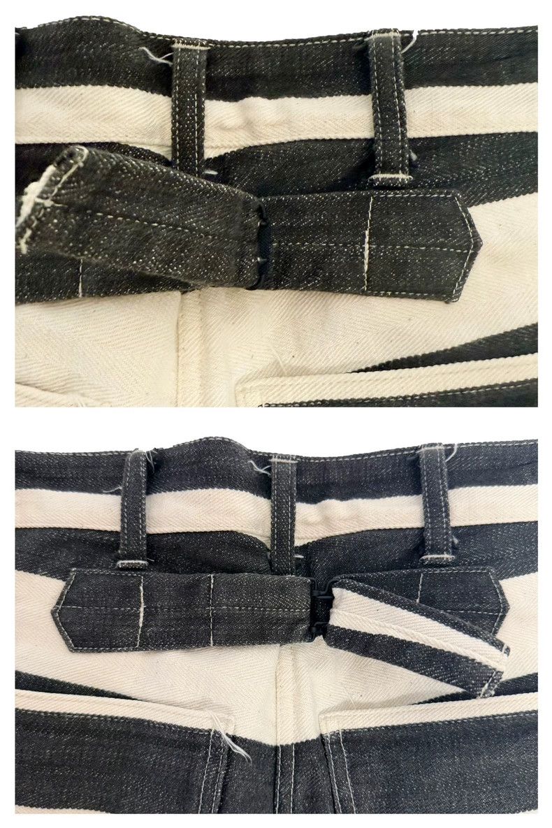 The Real McCoy's The Real McCoys SiseS Prisoner Trousers with Black and Whit Size US 31 - 3 Thumbnail