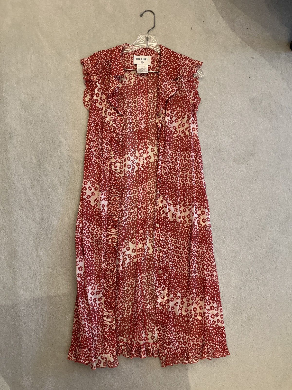 Chanel Vintage Chanel Flowy Midi Dress and Coverup Size M / US 6-8 / IT 42-44 - 5 Thumbnail
