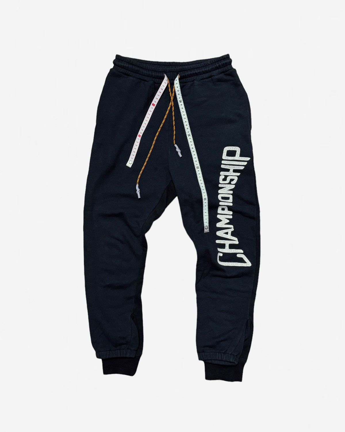 image of Maison Mihara Yasuhiro x Miharayasuhiro Ss22 Combined Sweatpants in Black, Men's (Size 30)