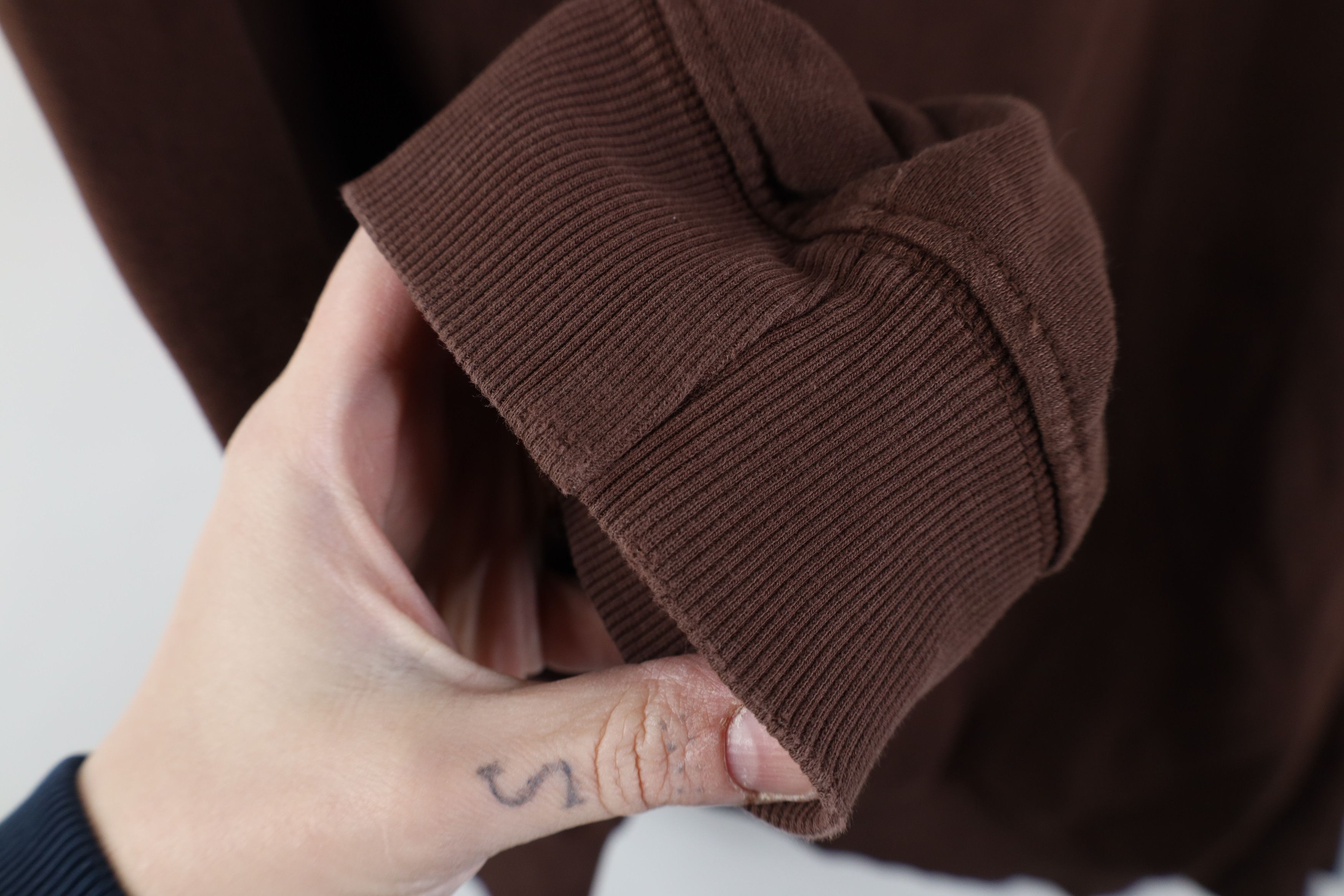 Vintage Vintage 90s Y2K Streetwear Blank Crewneck Sweatshirt Brown Size 3XL / US 20-22 - 8 Thumbnail