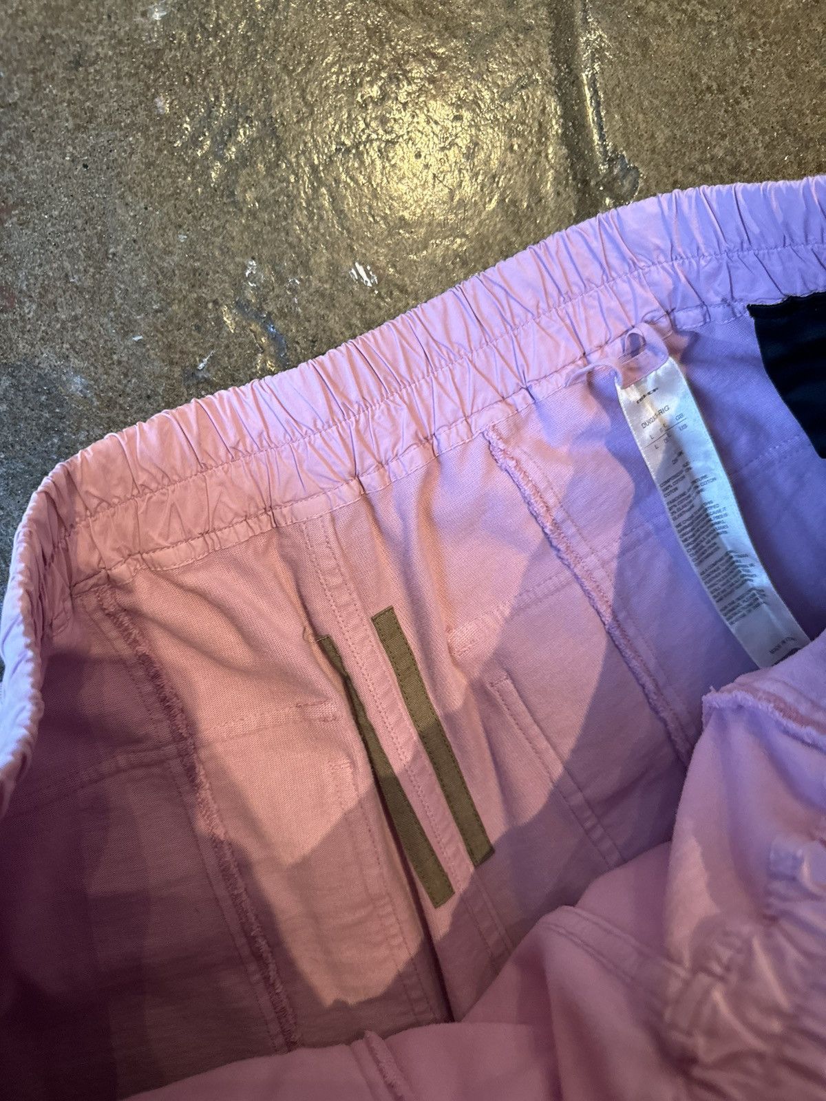 Rick Owens Drkshdw Rick Owens DRKSHDW Creatch Cargo Drawstring Pants Pink Size US 36 / EU 52 - 7 Thumbnail