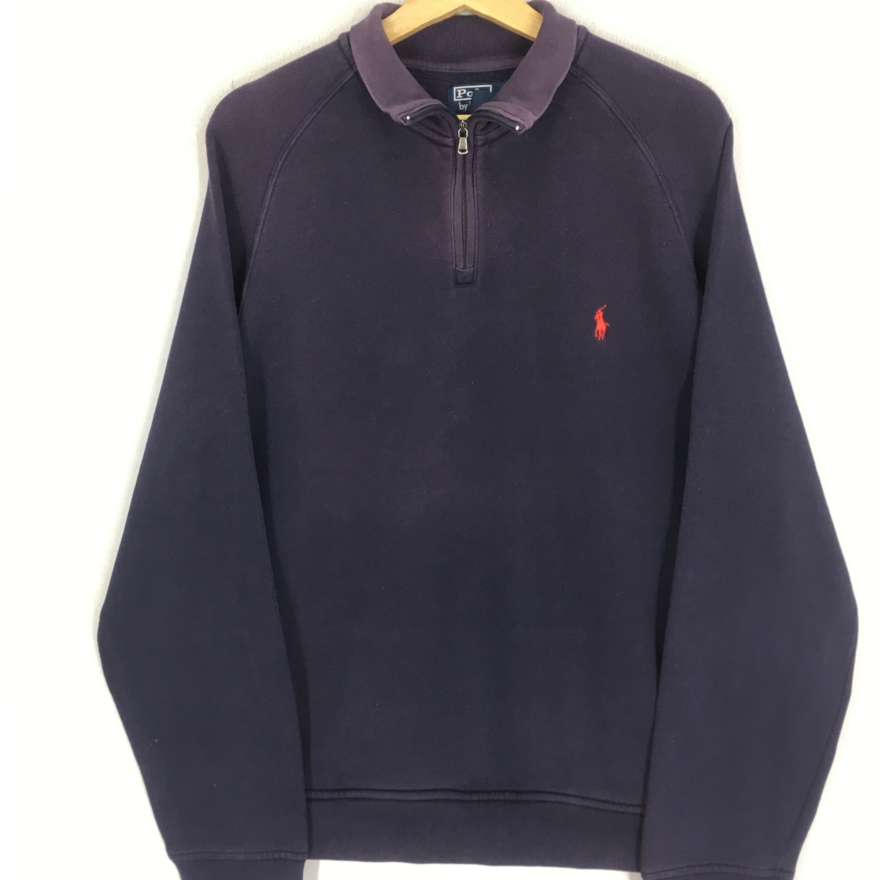 Polo Ralph Lauren Vintage 90's Polo Ralph Lauren Blue Sweatshirt - 1157 -- Size US L / EU 52-54 / 3 - 4 Thumbnail