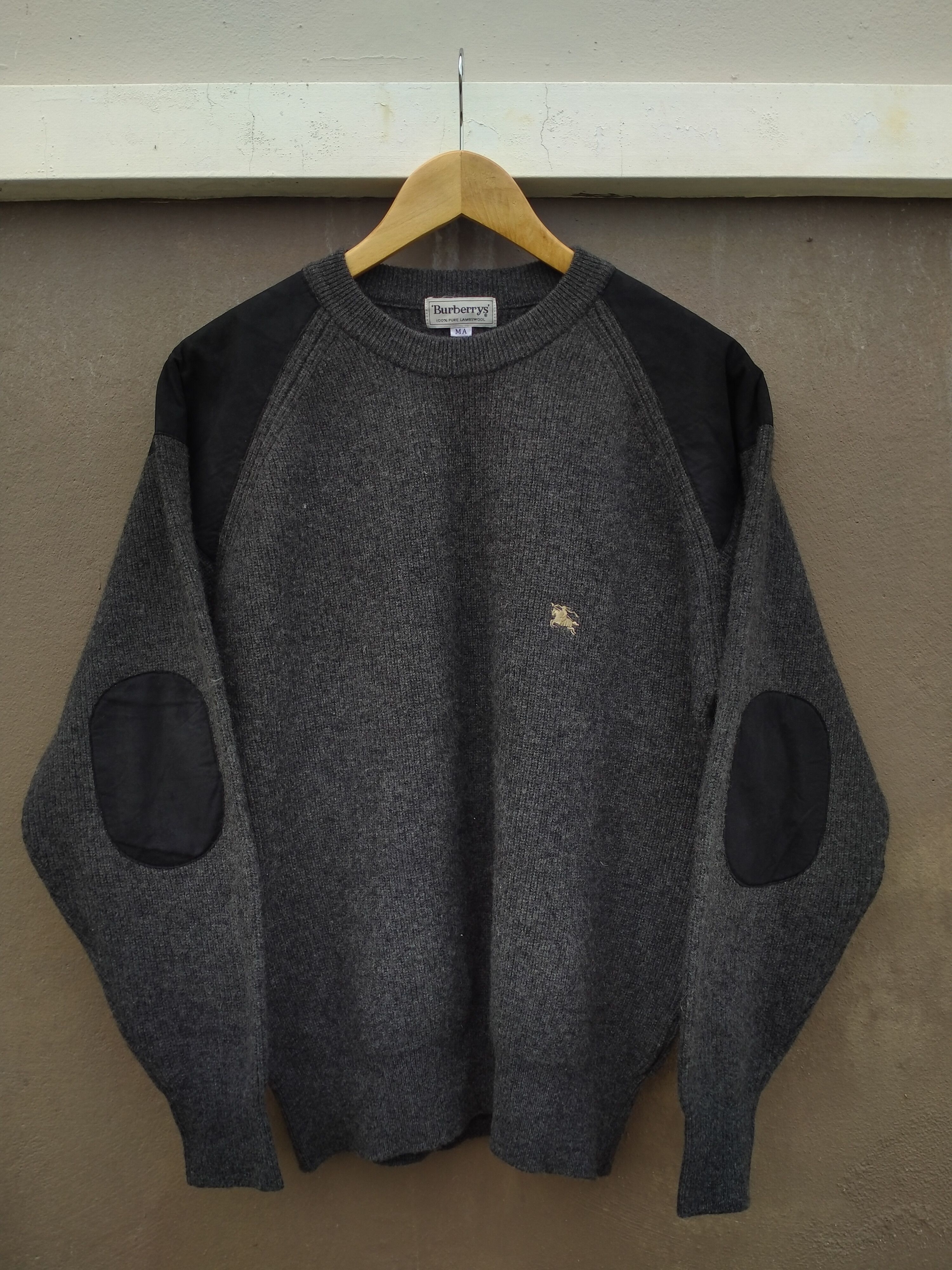 Burberry × Vintage Vintage Burberrys Lambswool Sweater Size US M / EU 48-50 / 2 - 2 Thumbnail