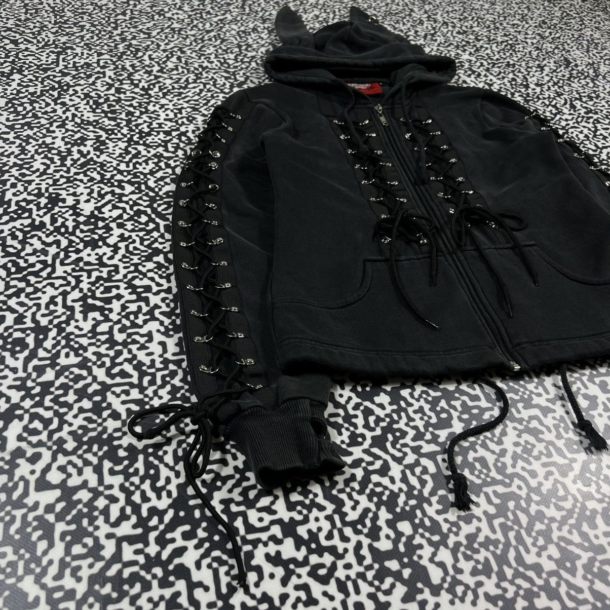 Japanese Brand Vintage Y2K Living Dead Souls Gothic Bunny Style Zip Hoode Size S / US 4 / IT 40 - 5 Thumbnail