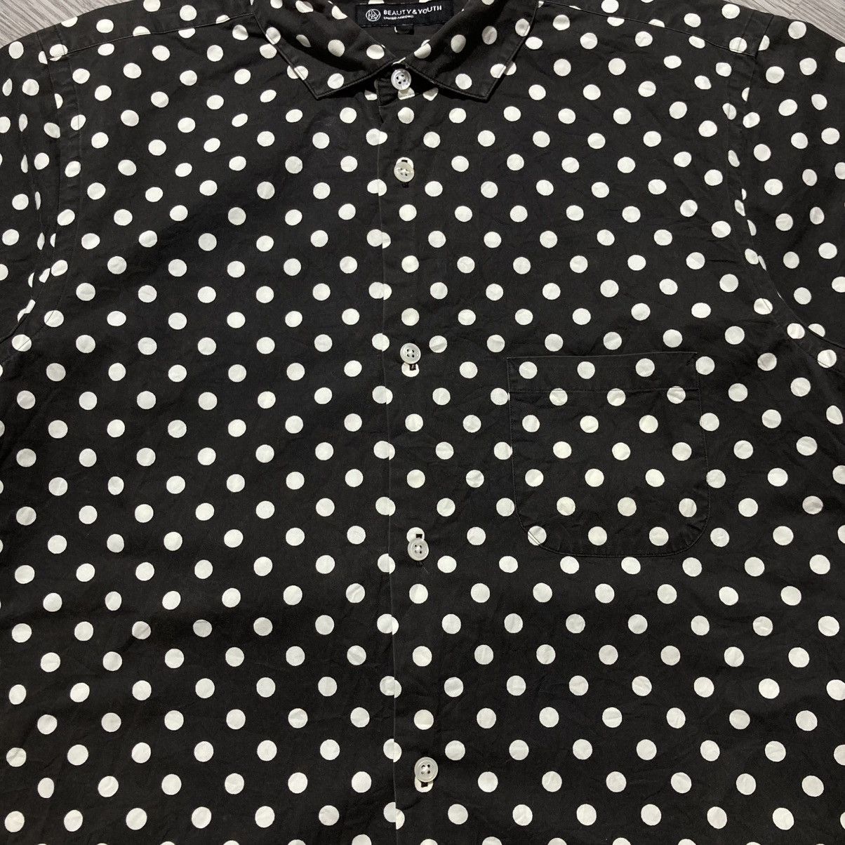 Issey Miyake 🇯🇵 2000s Beauty&Youth Poldakot Motif Button Up Shirt Designer Size US M / EU 48-50 / 2 - 6 Thumbnail